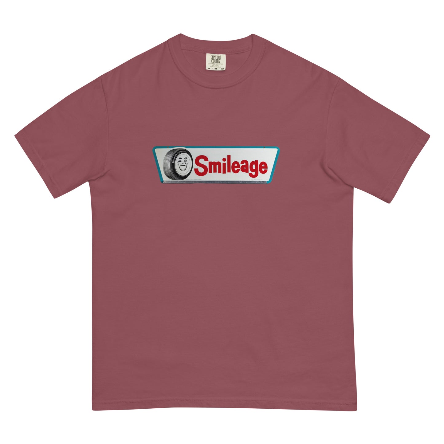 Retro Smileage Tire Sign Unisex garment-dyed heavyweight t-shirt