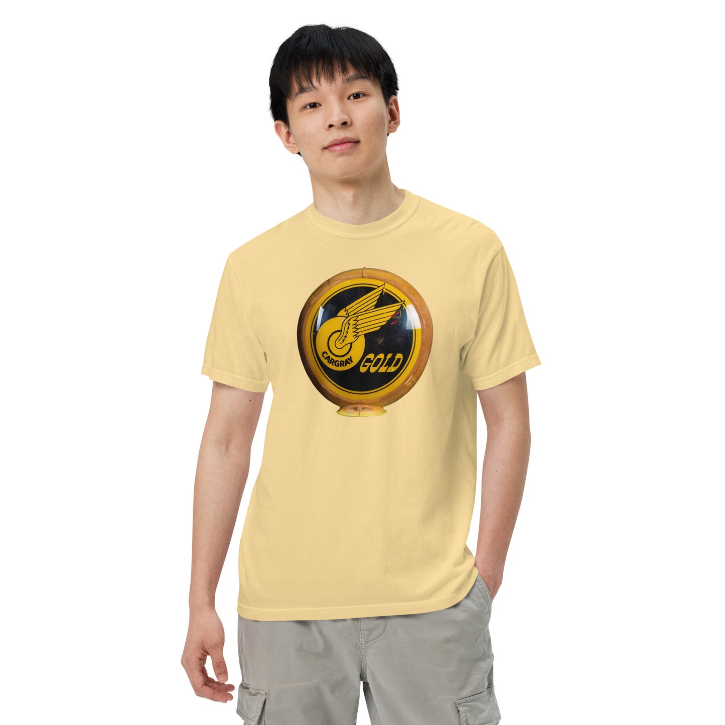 Cargray Gold Globe Style Unisex garment-dyed heavyweight t-shirt