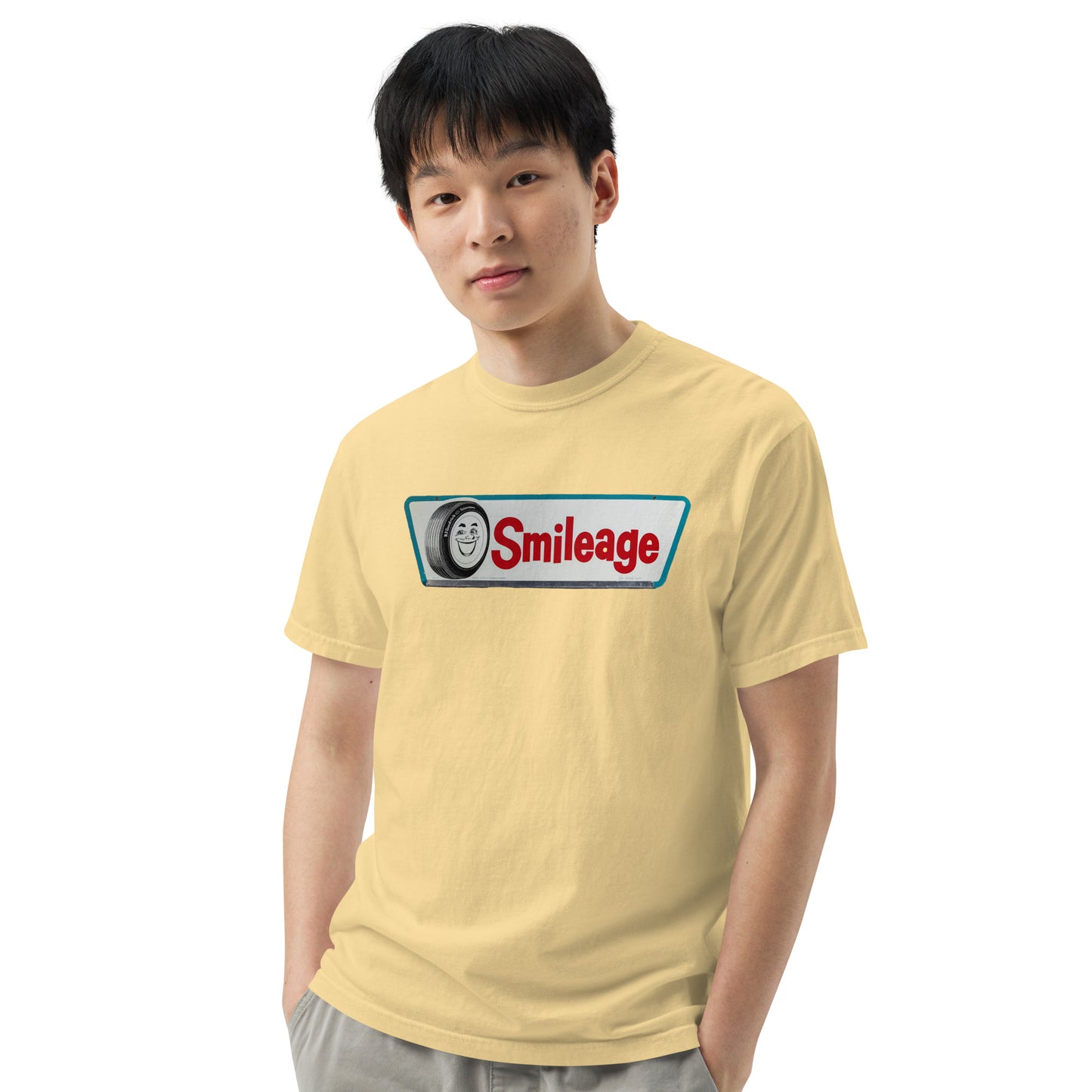 Smileage Tin Style Unisex Heavyweight T-Shirt