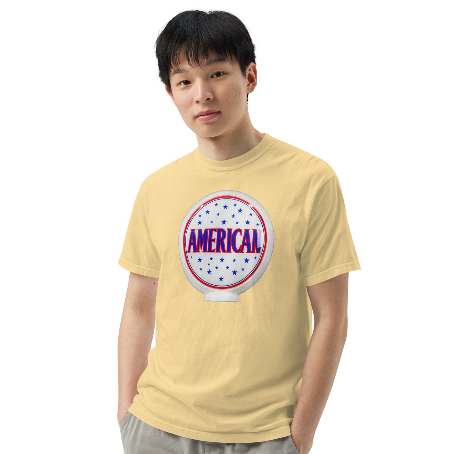 American Gas Globe Style Unisex Heavyweight T-Shirt