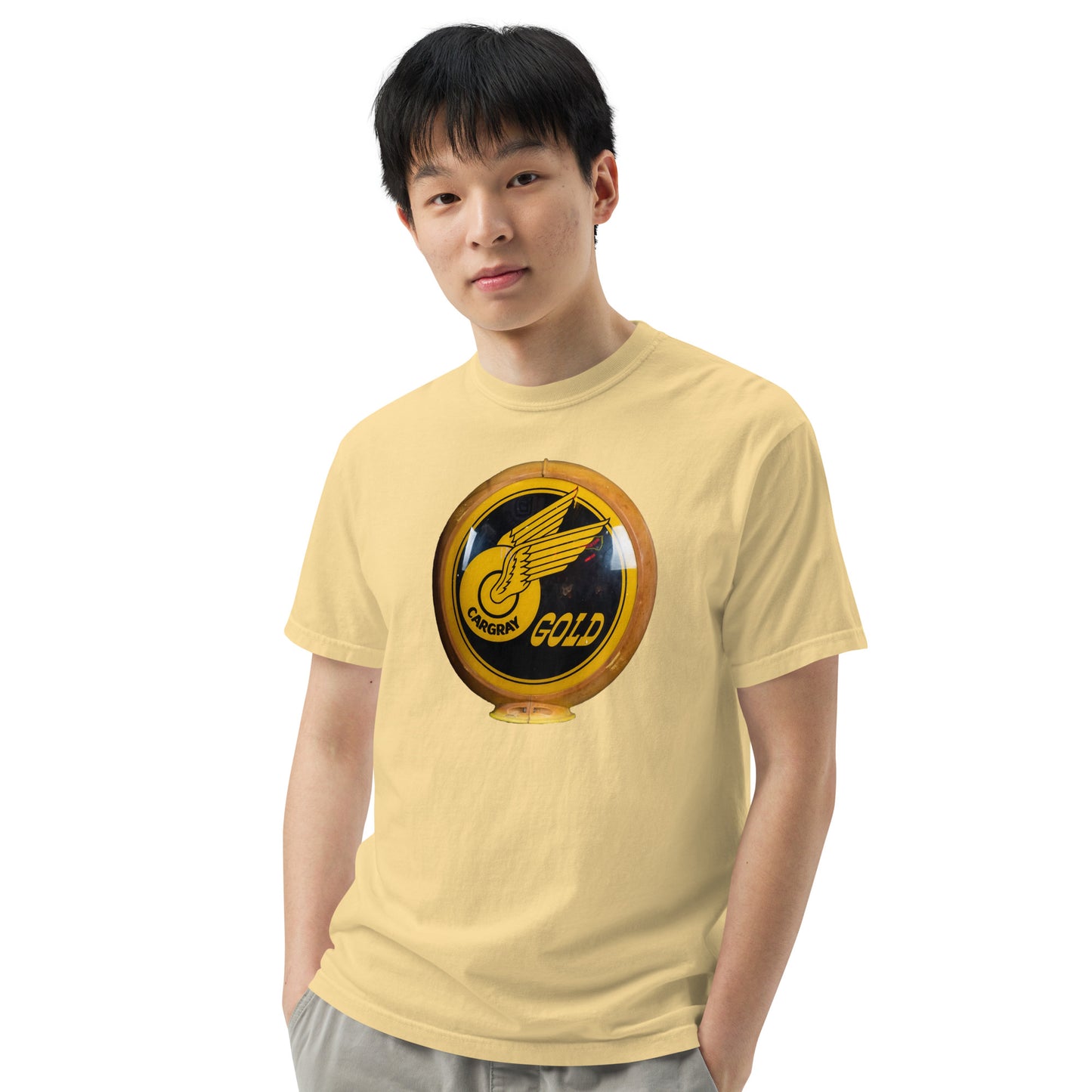 Cargray Gold Globe Style Unisex garment-dyed heavyweight t-shirt