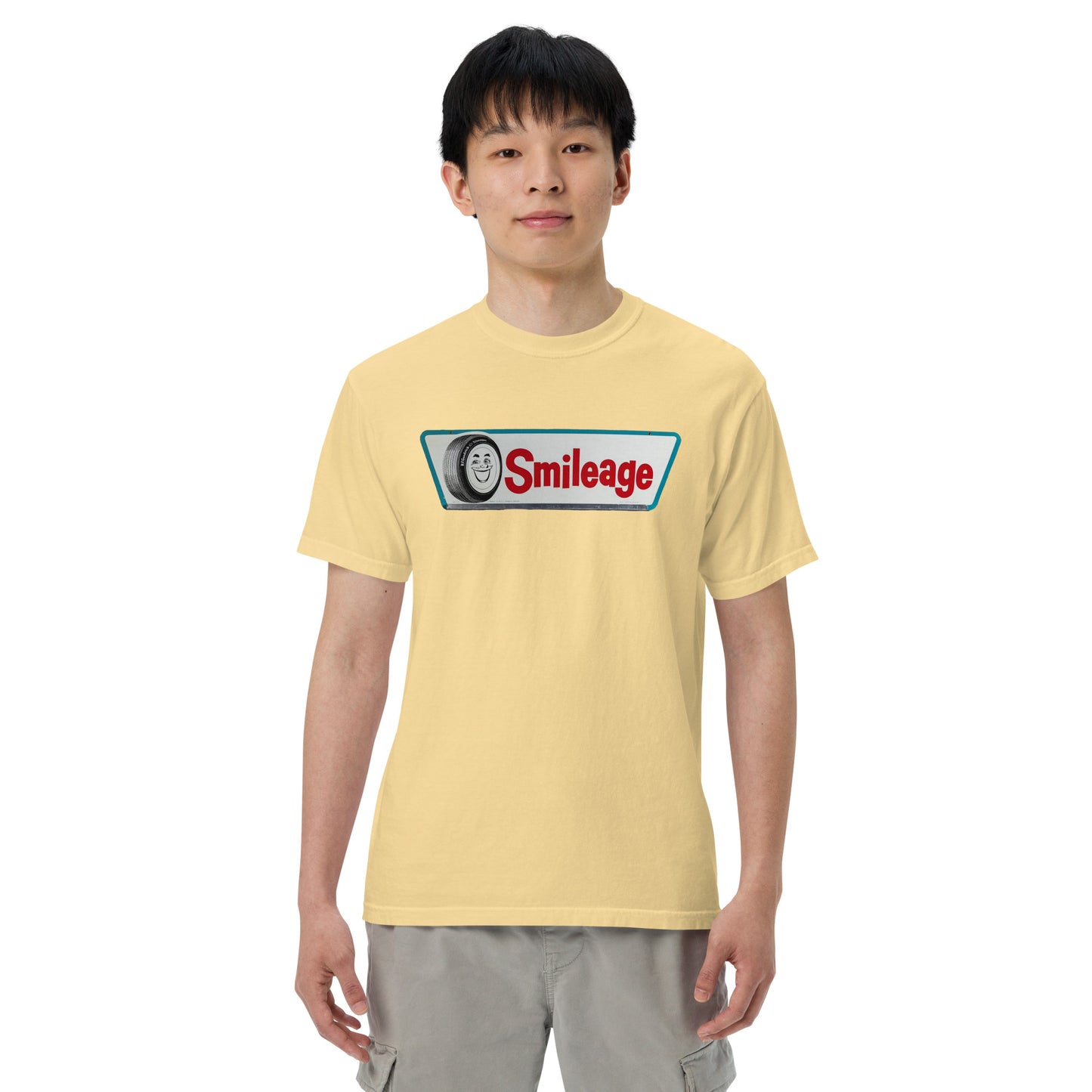 Smileage Tin Style Unisex Heavyweight T-Shirt