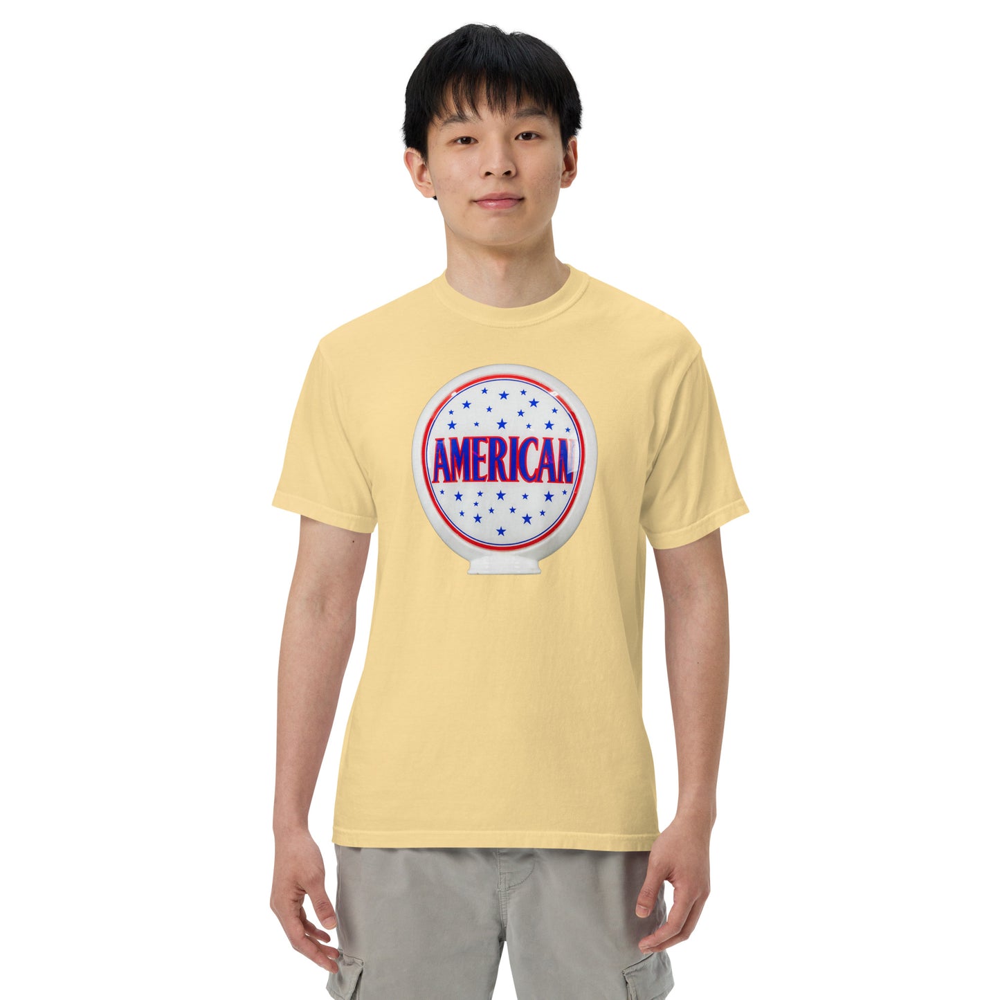 American Gas Globe Style Unisex Heavyweight T-Shirt