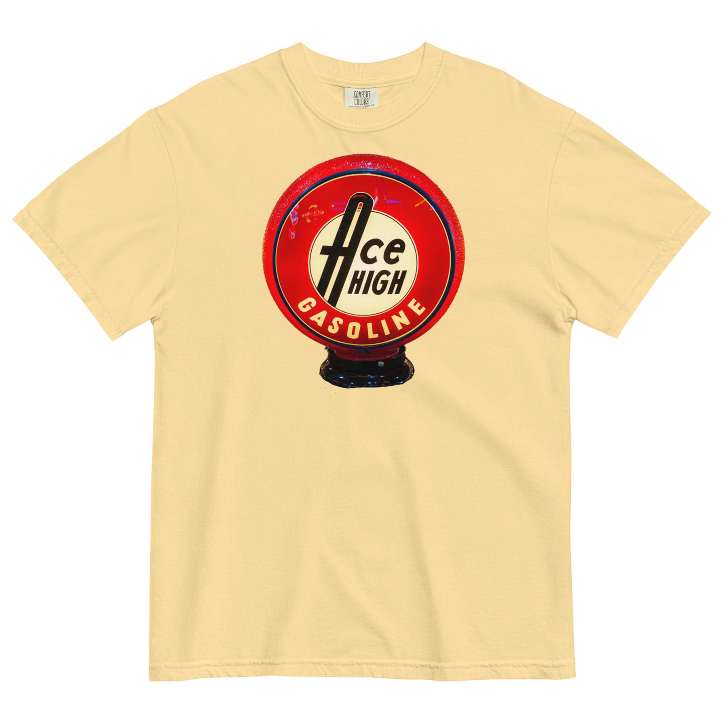 Ace High Gas Globe Style Unisex garment-dyed heavyweight t-shirt