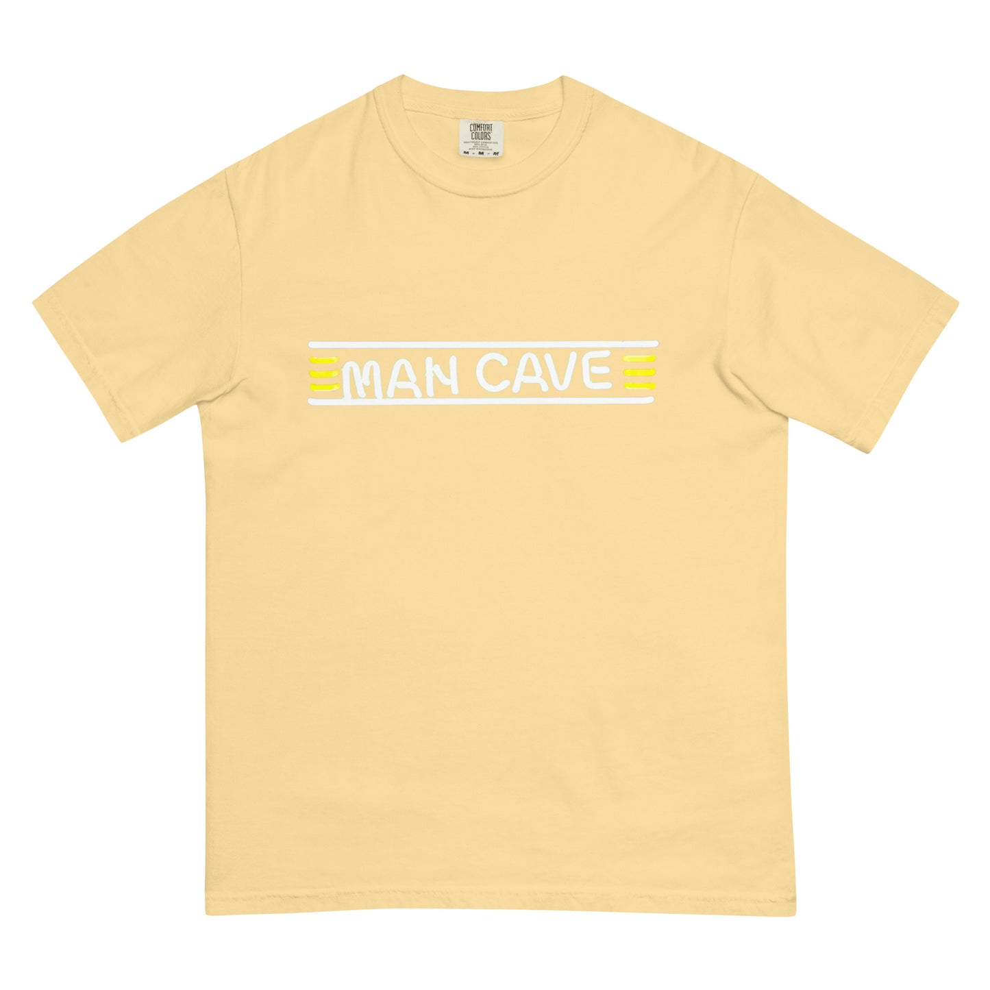 Man Cave Neon Style Unisex garment-dyed heavyweight t-shirt