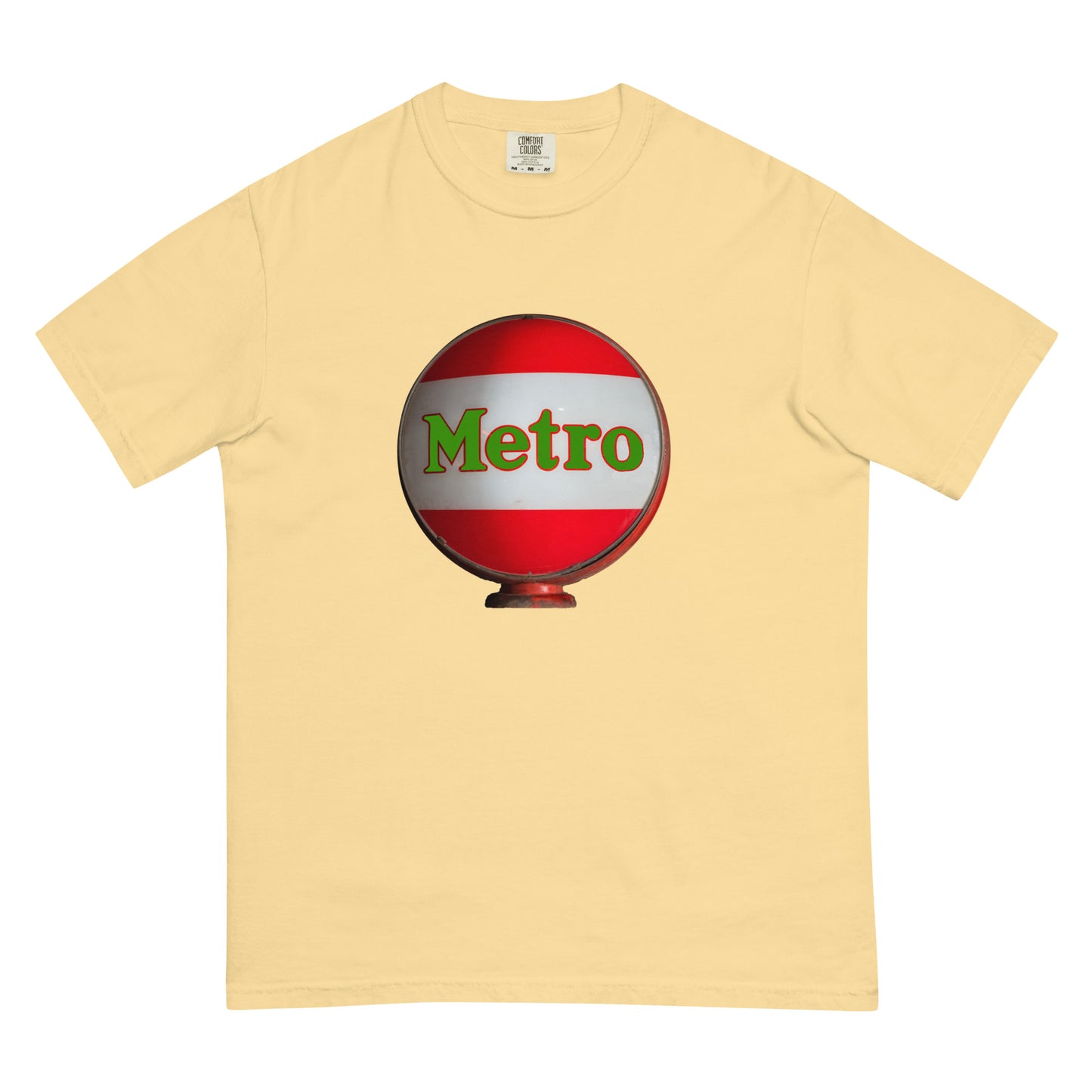 Retro Metro Globe Style Unisex garment-dyed heavyweight t-shirt