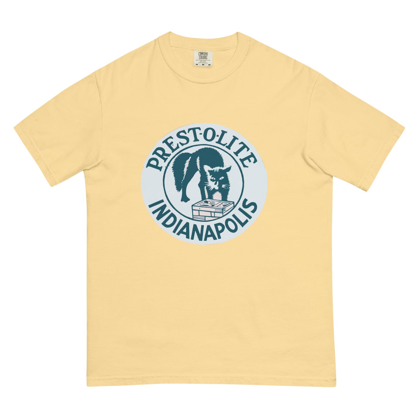 Vintage PrestoLite Battery Sign Unisex garment-dyed heavyweight t-shirt