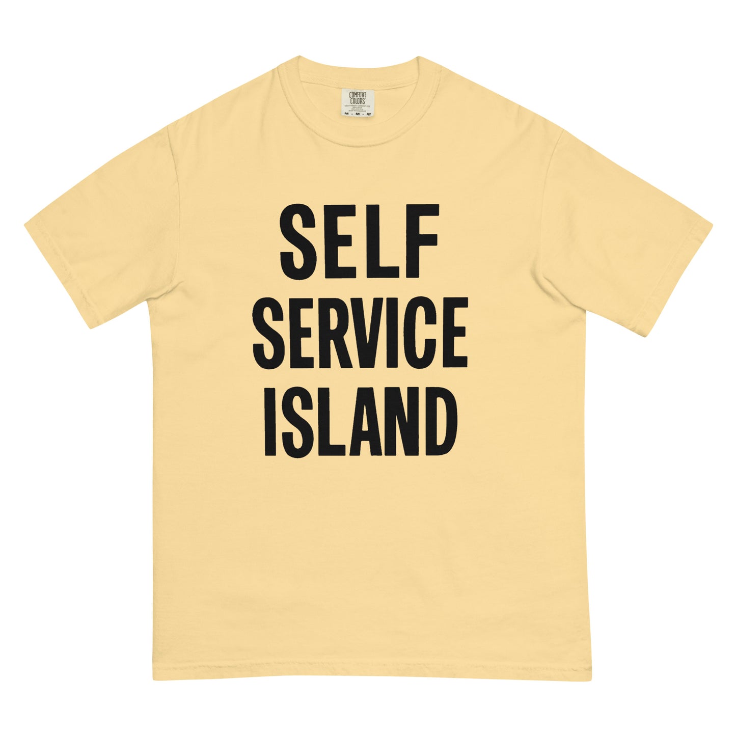 Self Service Island Design Unisex garment-dyed heavyweight t-shirt