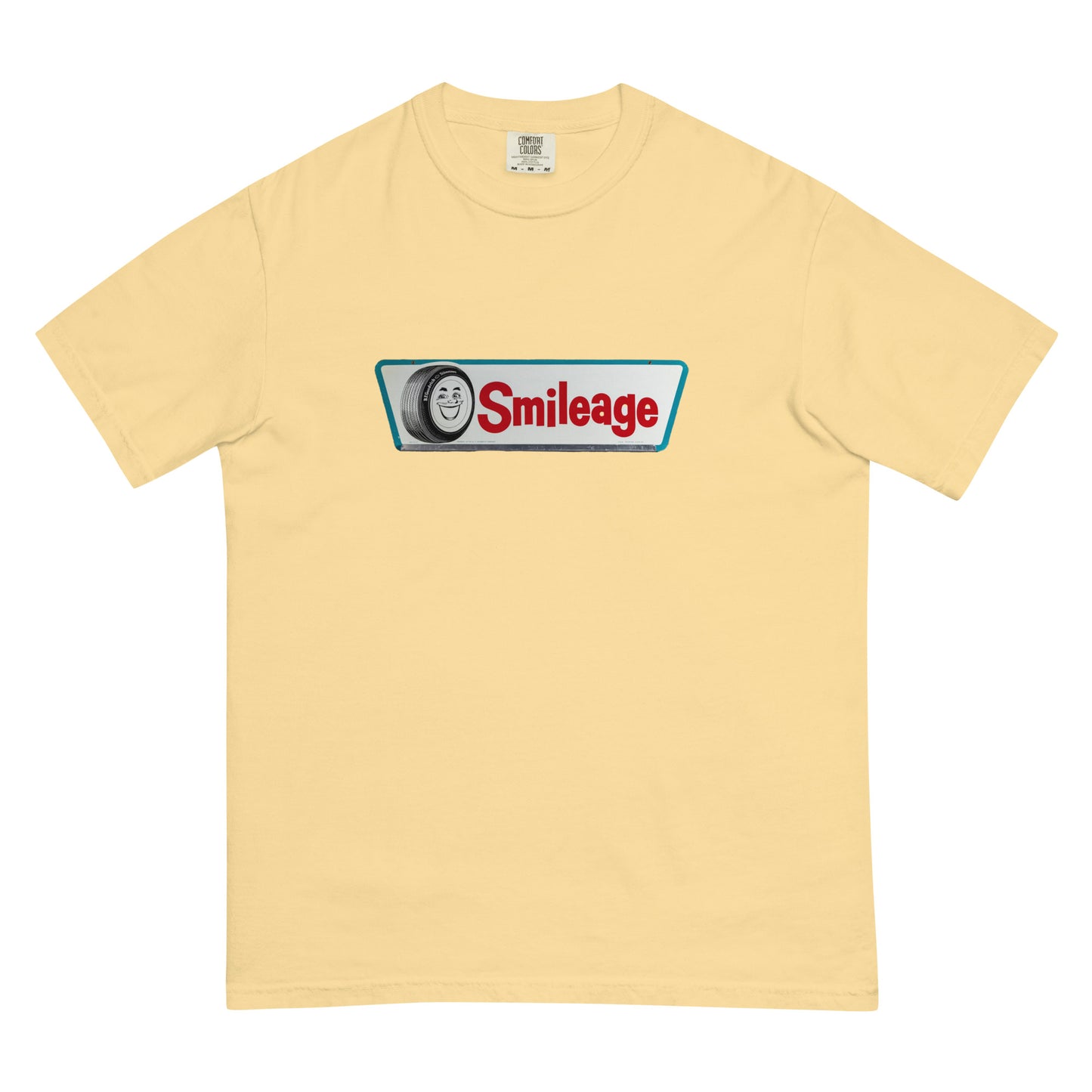 Retro Smileage Tire Sign Unisex garment-dyed heavyweight t-shirt