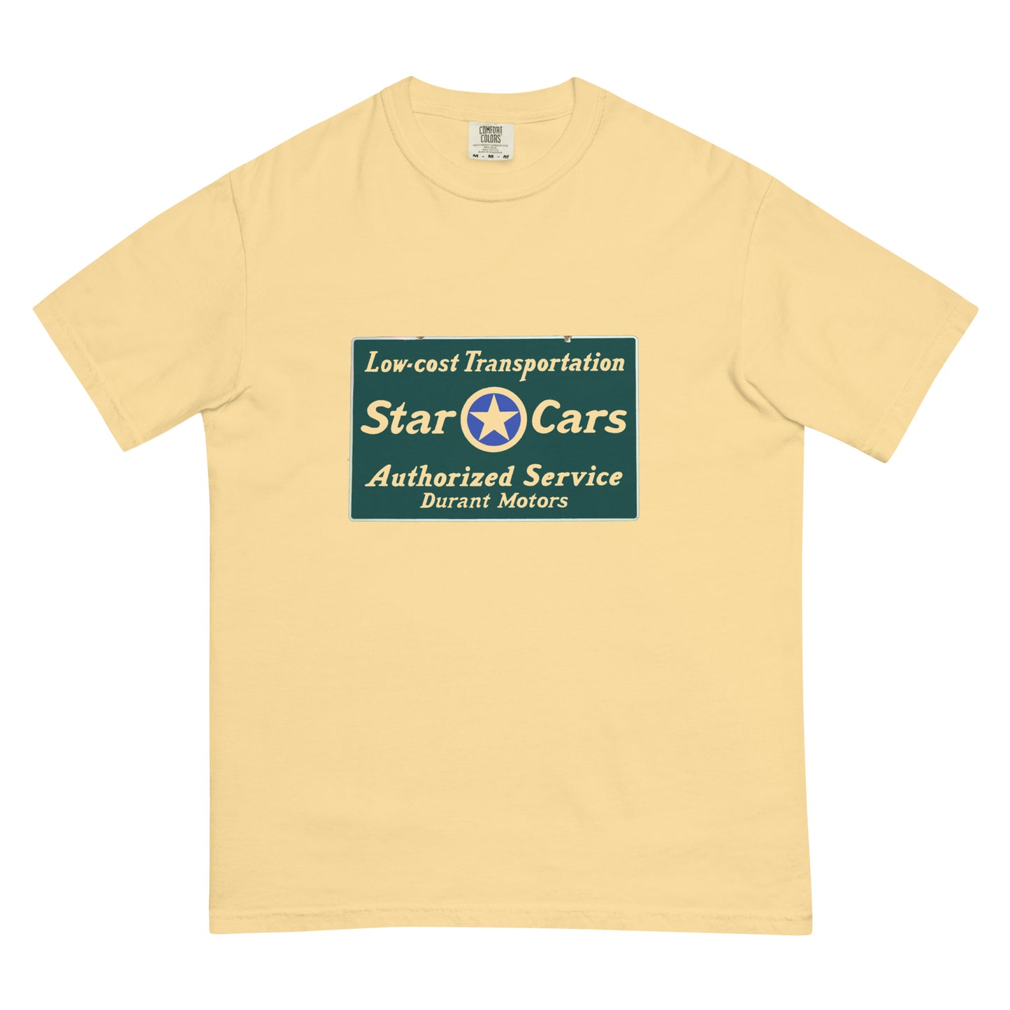 Retro Star Cars Porcelin Style Painted Unisex garment-dyed heavyweight t-shirt