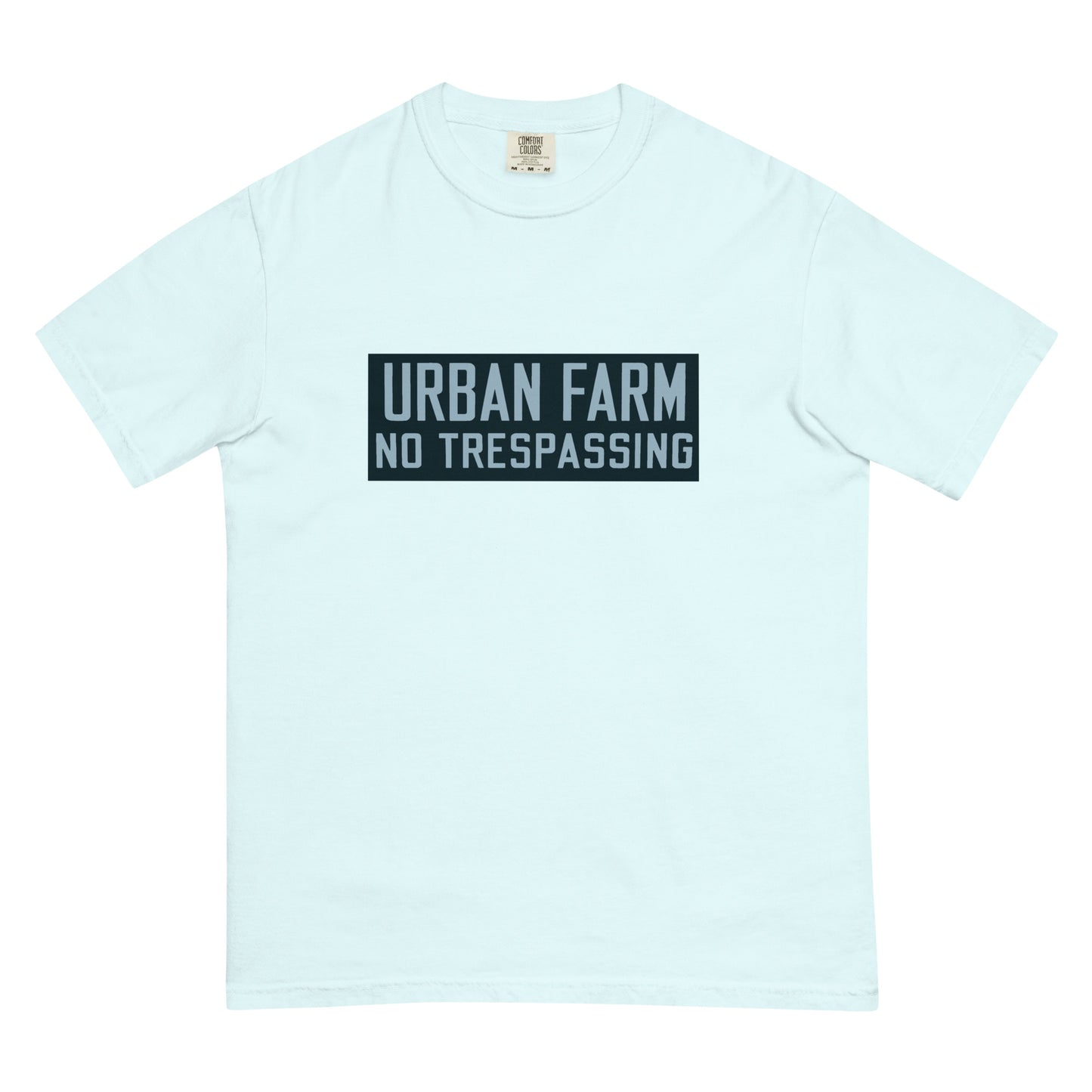 Retro Urban Farm Sign Porcelain Style Unisex garment-dyed heavyweight t-shirt