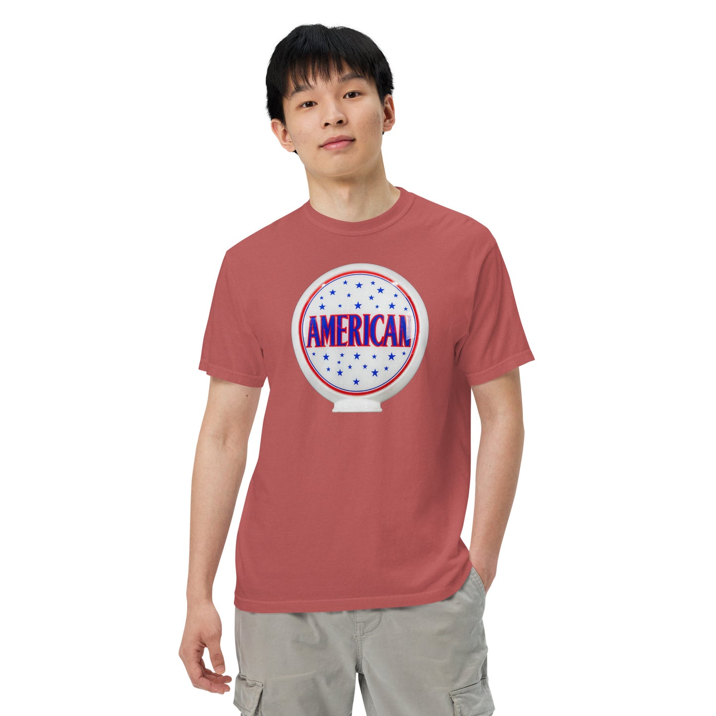 American Gas Globe Style Unisex Heavyweight T-Shirt