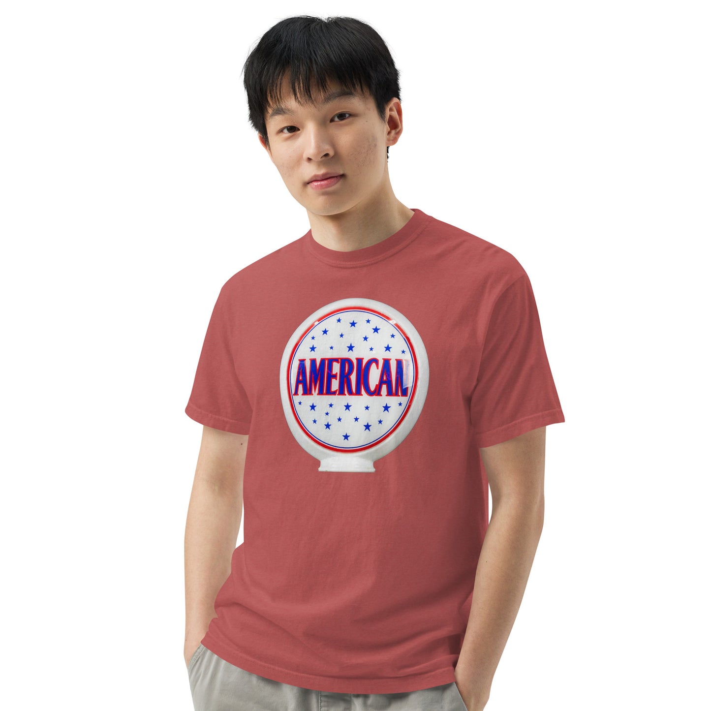 American Gas Globe Style Unisex Heavyweight T-Shirt