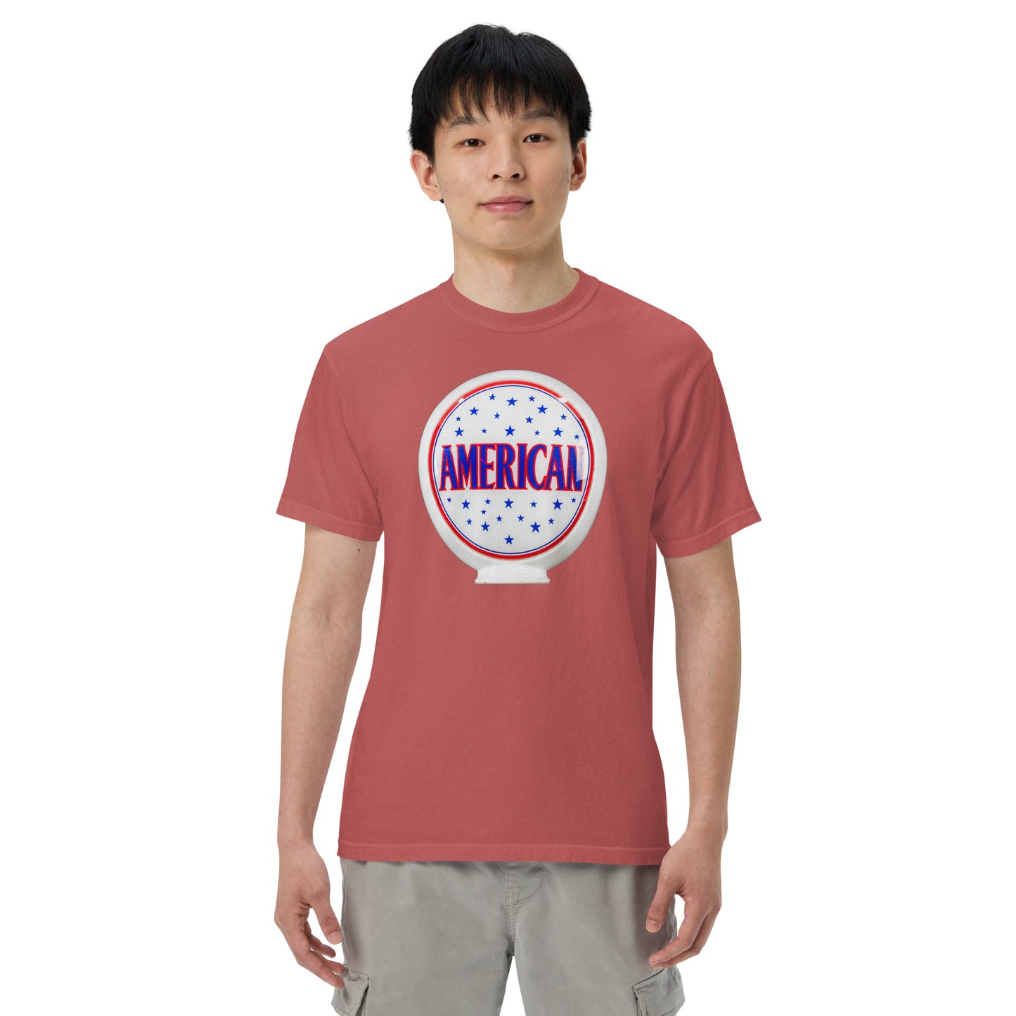 American Gas Globe Style Unisex Heavyweight T-Shirt