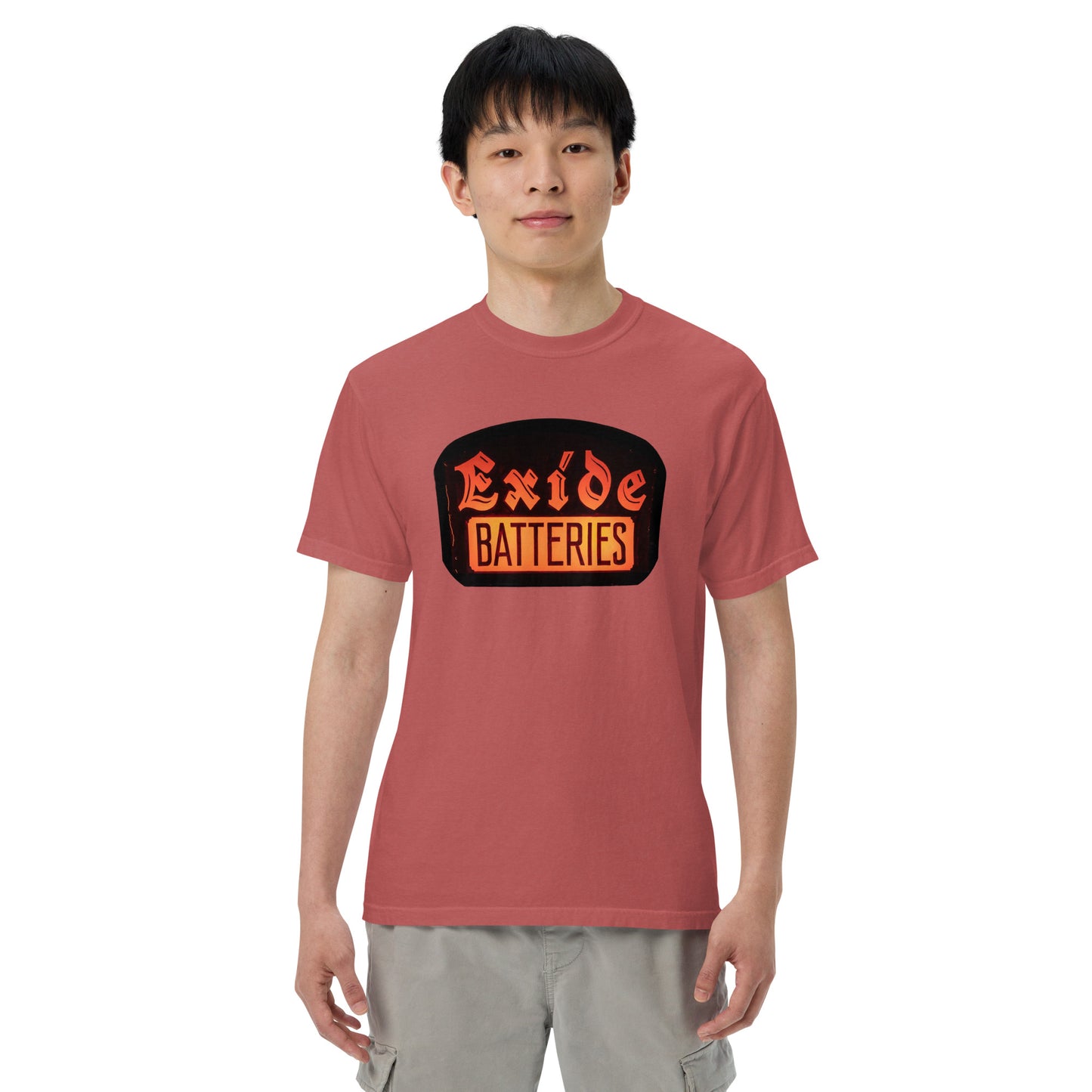 Vintage Battery Sign Unisex garment-dyed heavyweight t-shirt