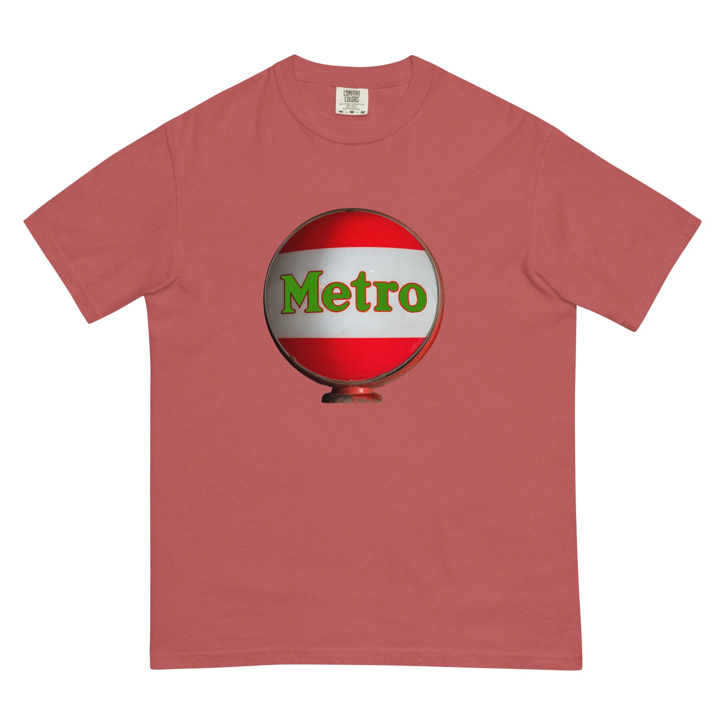 Retro Metro Globe Style Unisex garment-dyed heavyweight t-shirt