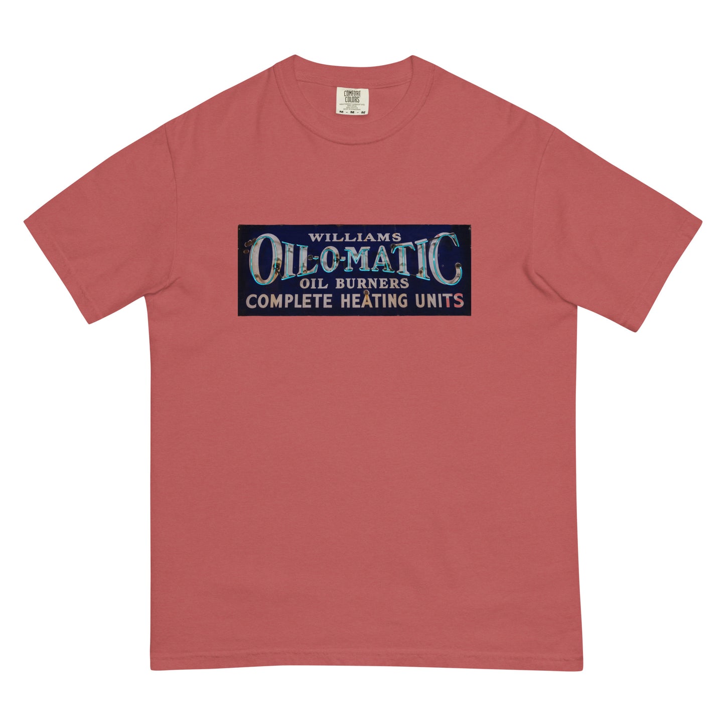 Vintage Oil O Matic Heating Neon Style Unisex garment-dyed heavyweight t-shirt