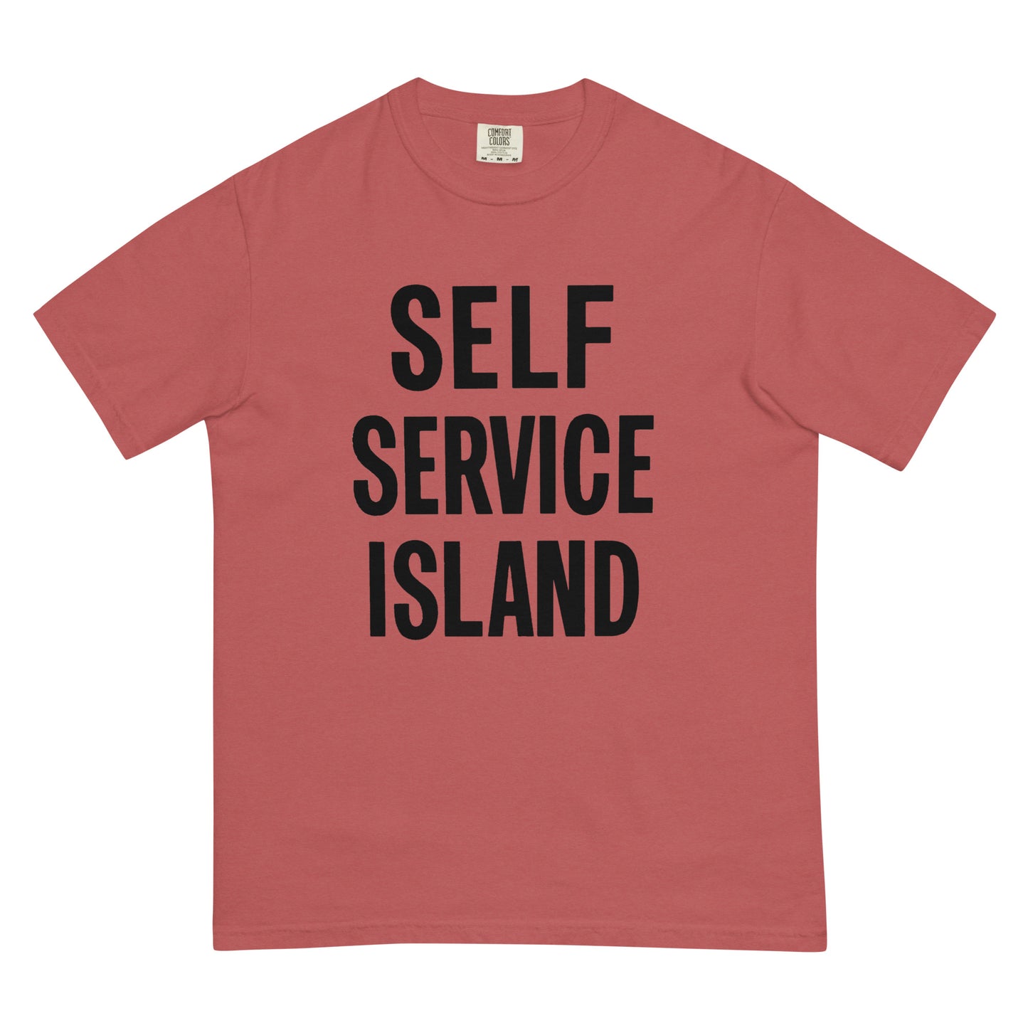 Self Service Island Design Unisex garment-dyed heavyweight t-shirt