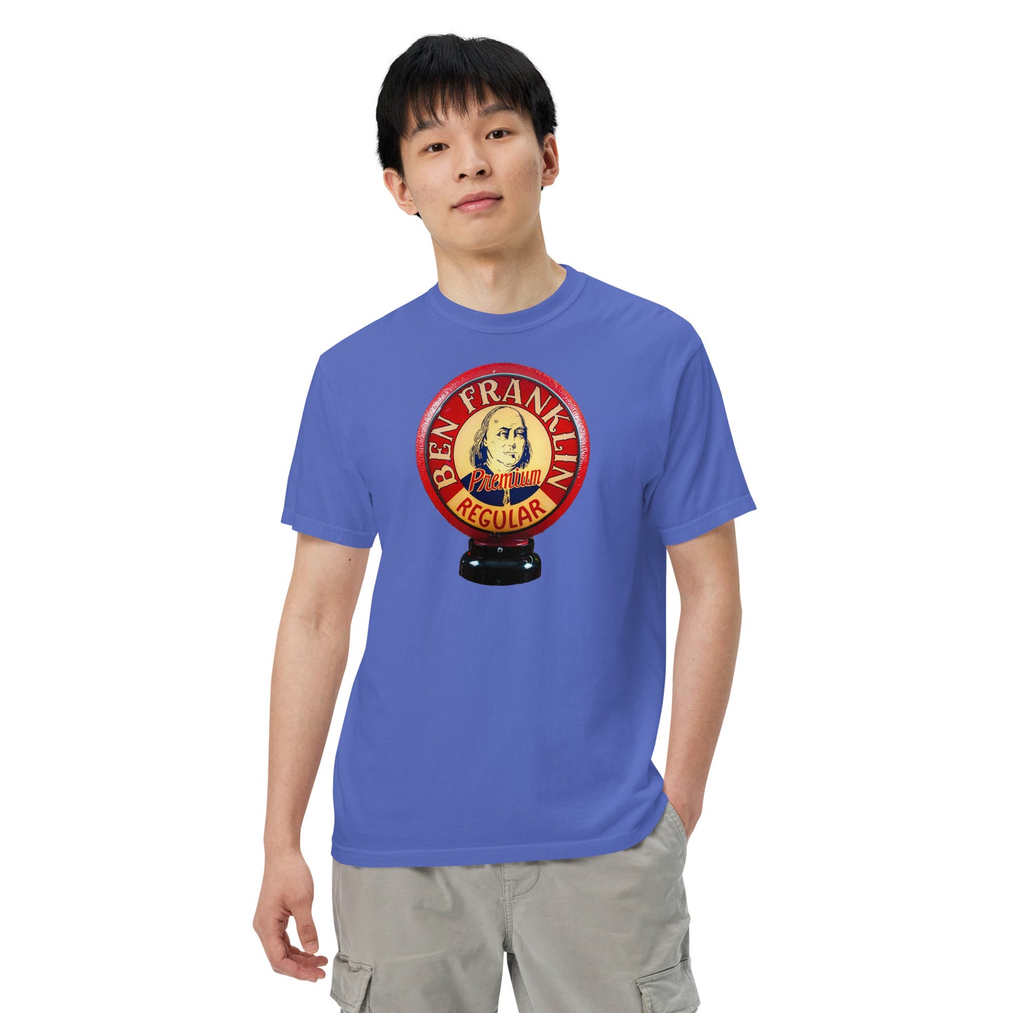 Ben Franklin Globe Style Unisex garment-dyed heavyweight t-shirt