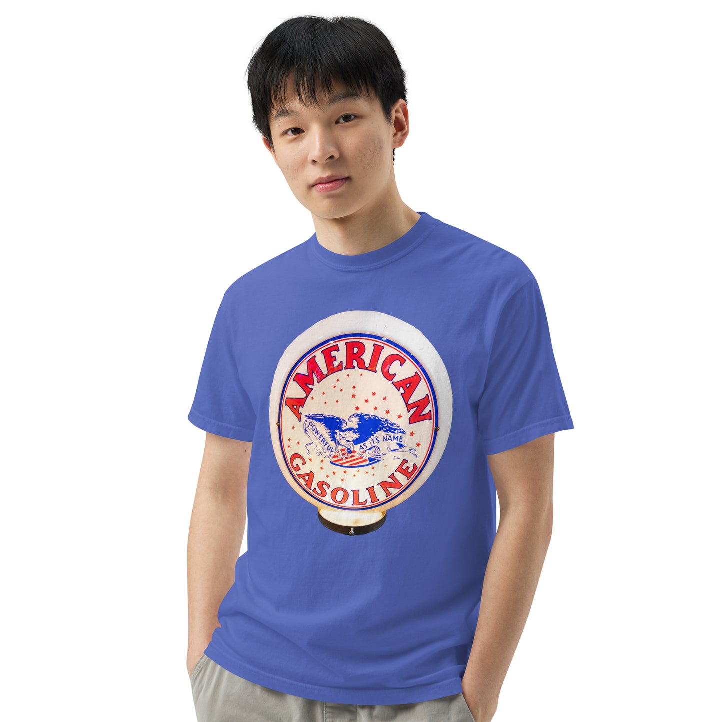 American Gasoline Globe Style Unisex Heavyweight T-Shirt