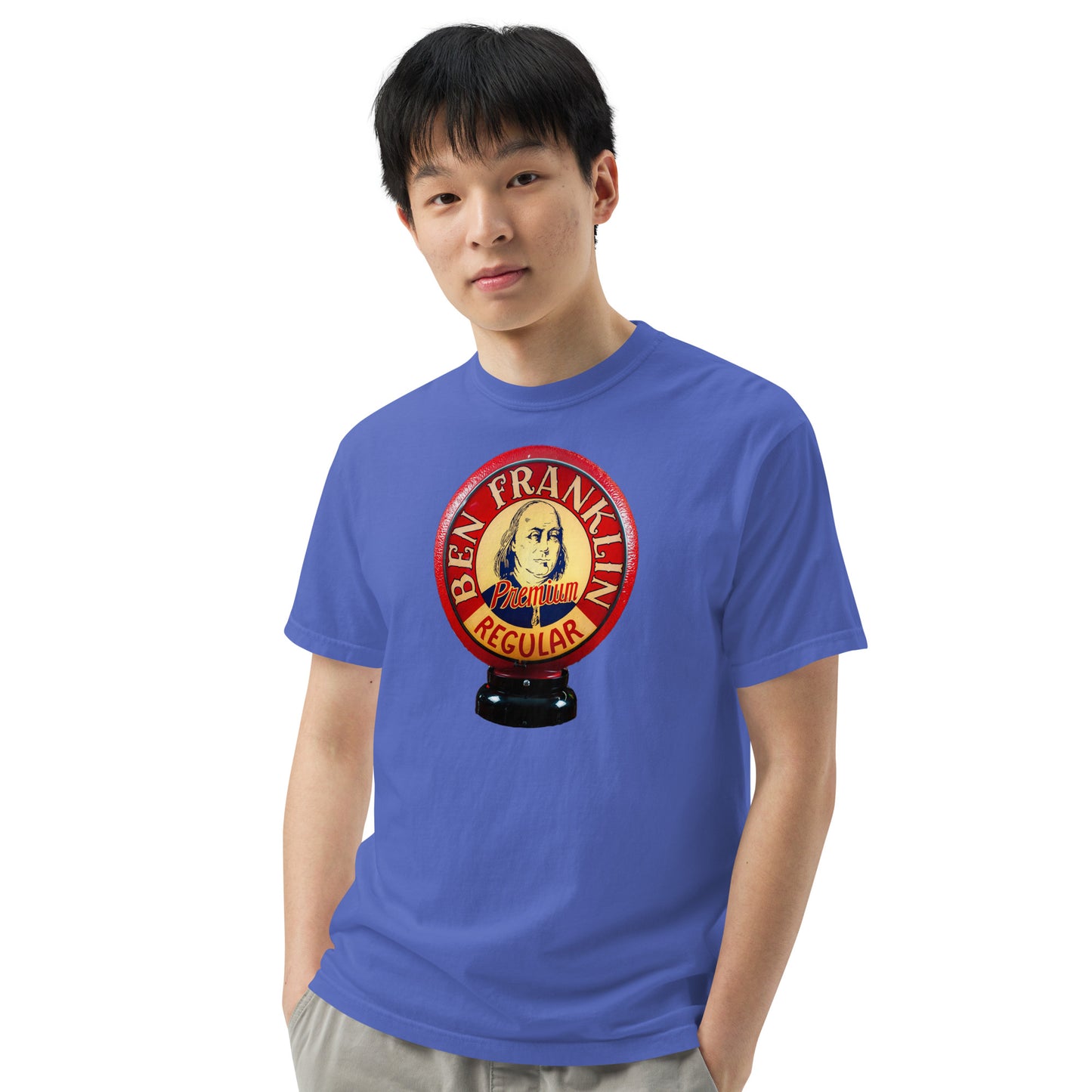 Ben Franklin Globe Style Unisex garment-dyed heavyweight t-shirt