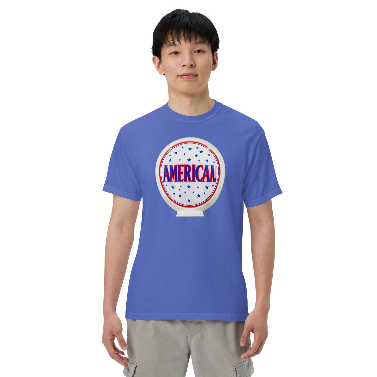 American Gas Globe Style Unisex Heavyweight T-Shirt