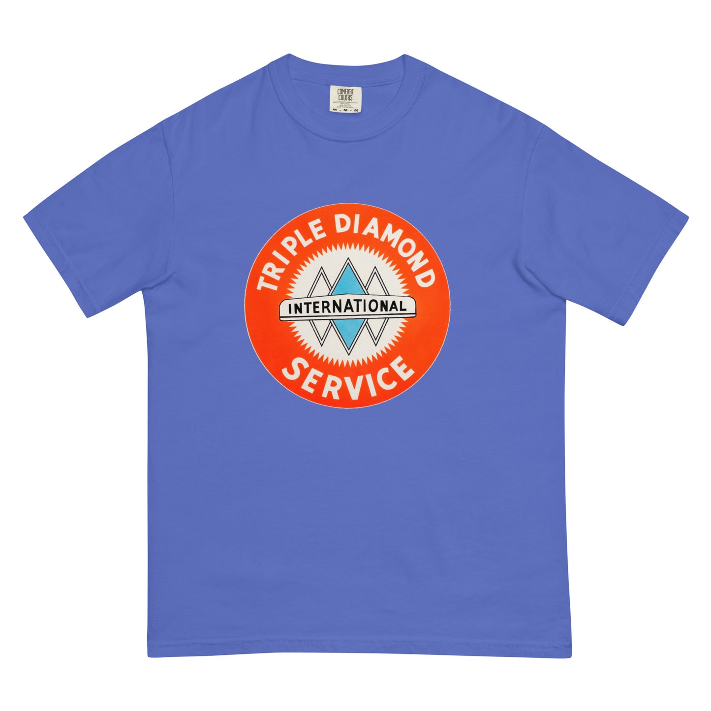 Triple Diamond Service Tin Style Unisex garment-dyed heavyweight t-shirt