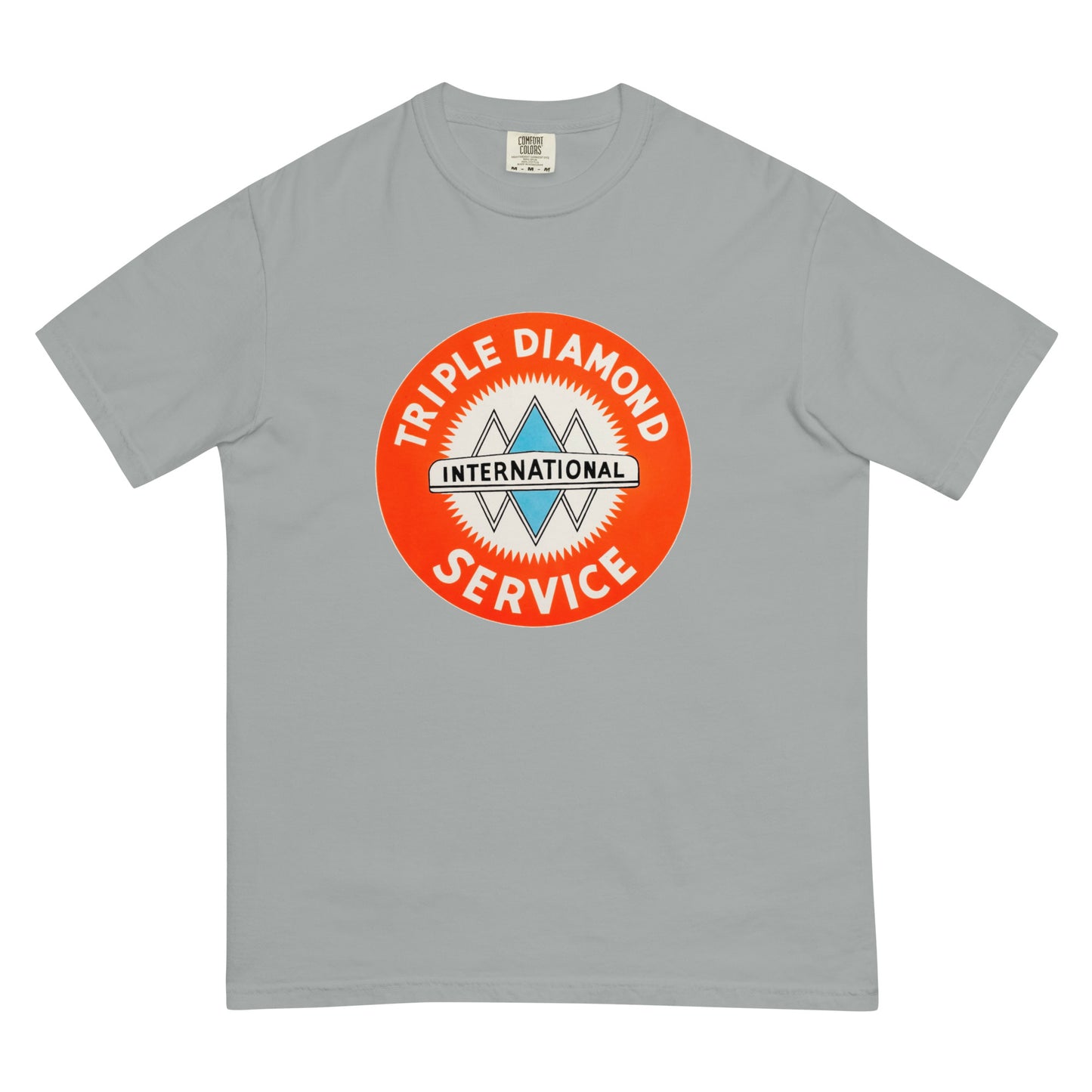 Triple Diamond Service Tin Style Unisex garment-dyed heavyweight t-shirt