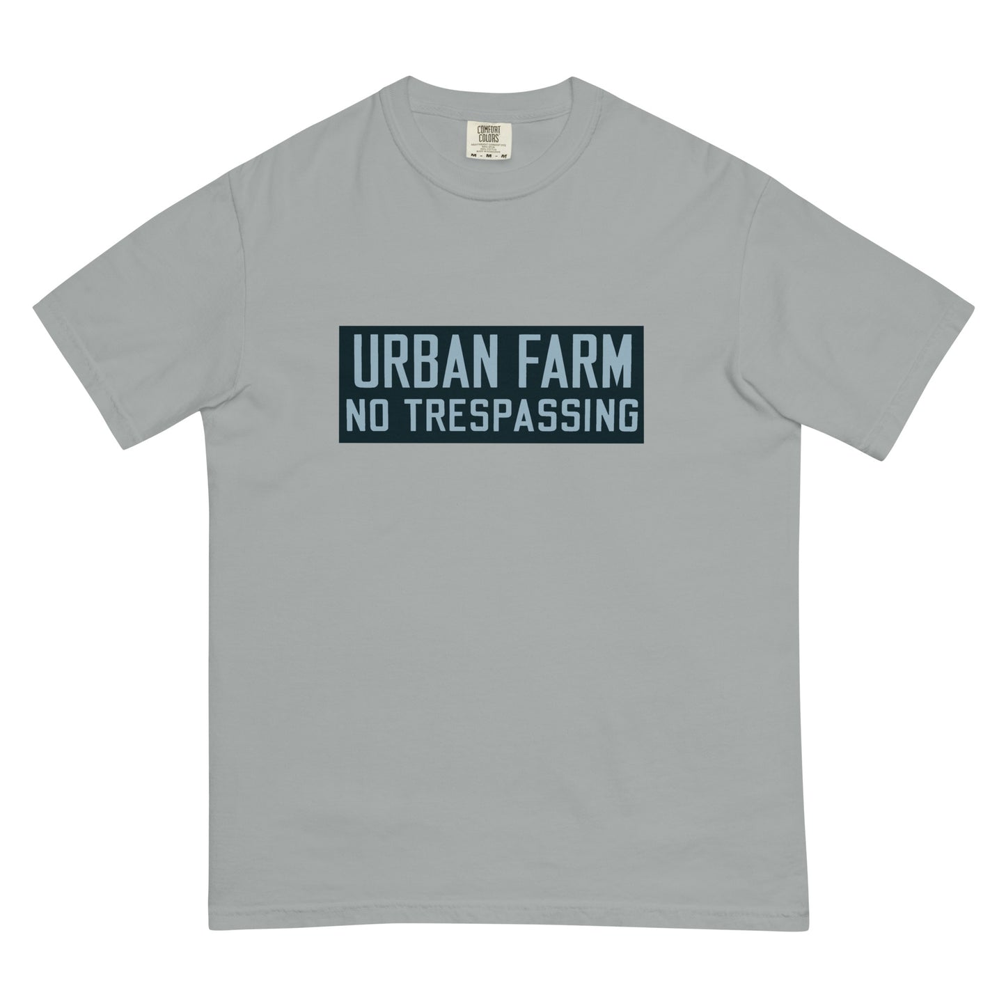 Retro Urban Farm Sign Porcelain Style Unisex garment-dyed heavyweight t-shirt