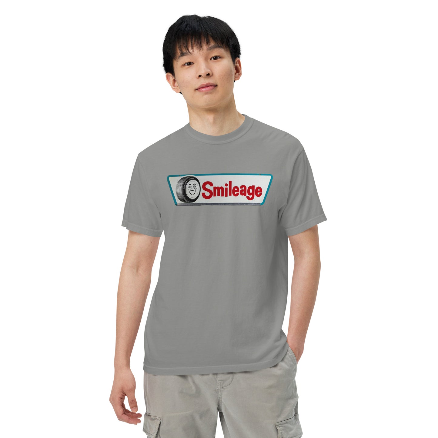 Smileage Tin Style Unisex Heavyweight T-Shirt