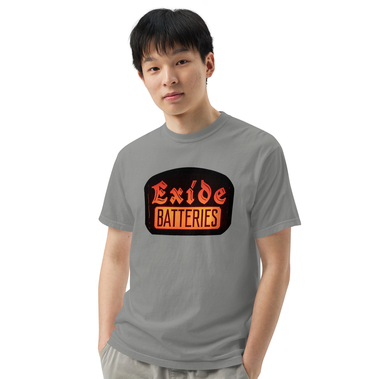 Vintage Battery Sign Unisex garment-dyed heavyweight t-shirt