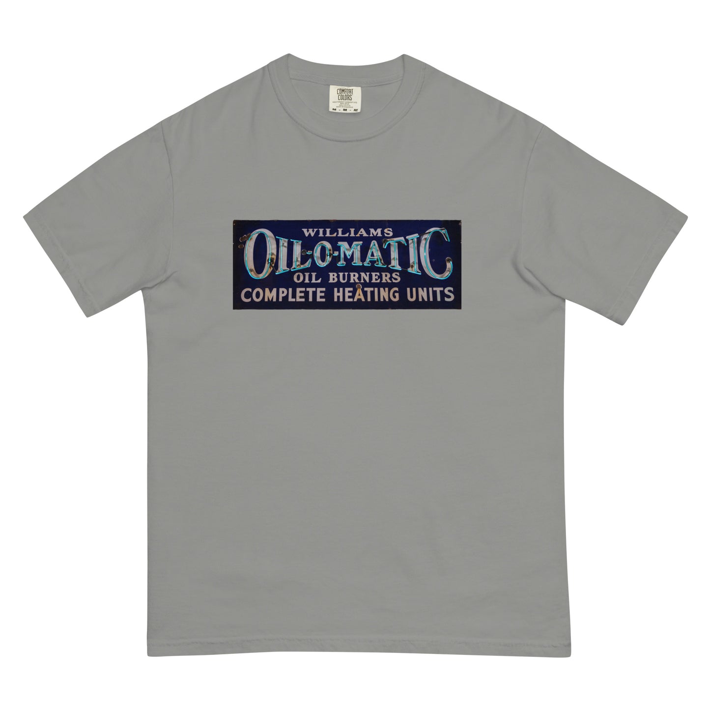 Vintage Oil O Matic Heating Neon Style Unisex garment-dyed heavyweight t-shirt