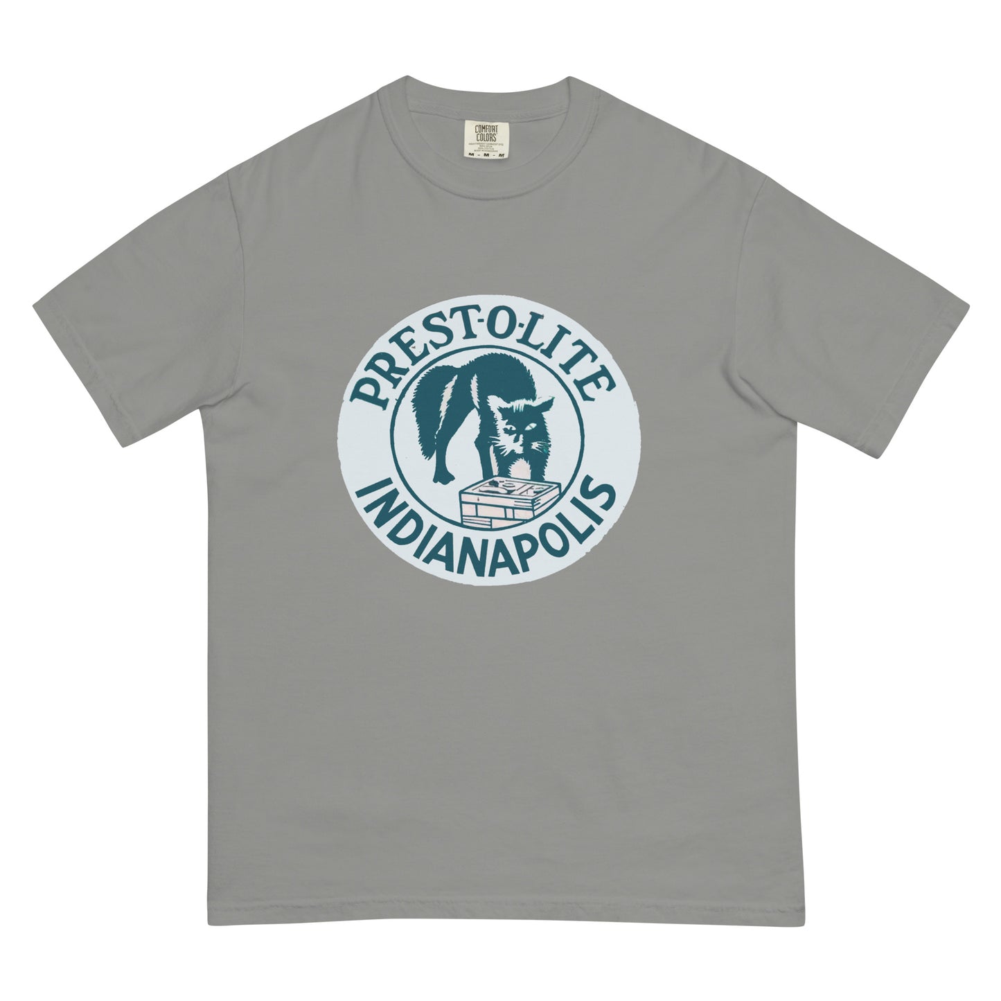 Vintage PrestoLite Battery Sign Unisex garment-dyed heavyweight t-shirt