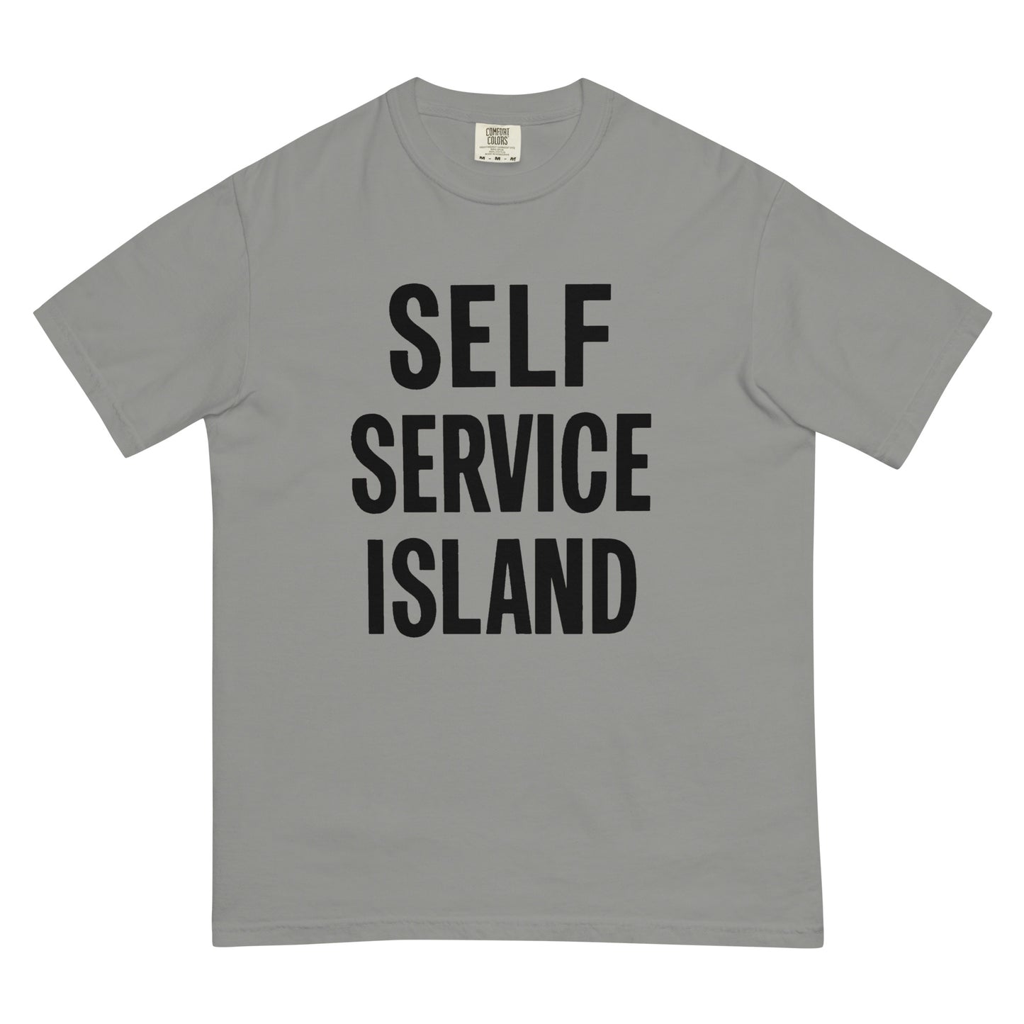 Self Service Island Design Unisex garment-dyed heavyweight t-shirt