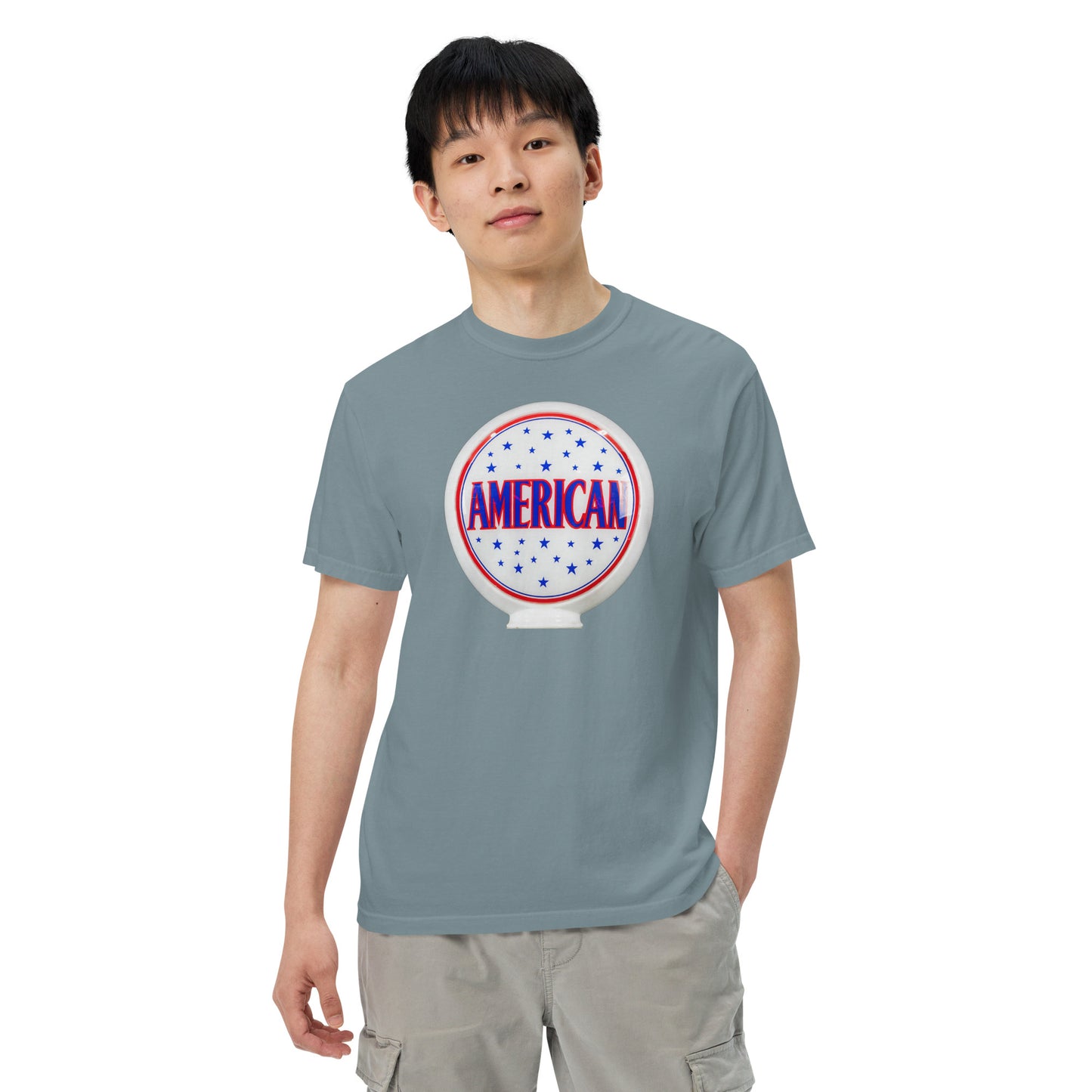 American Gas Globe Style Unisex Heavyweight T-Shirt