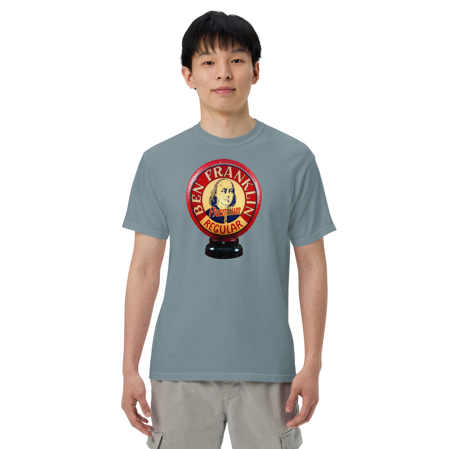 Ben Franklin Globe Style Unisex garment-dyed heavyweight t-shirt