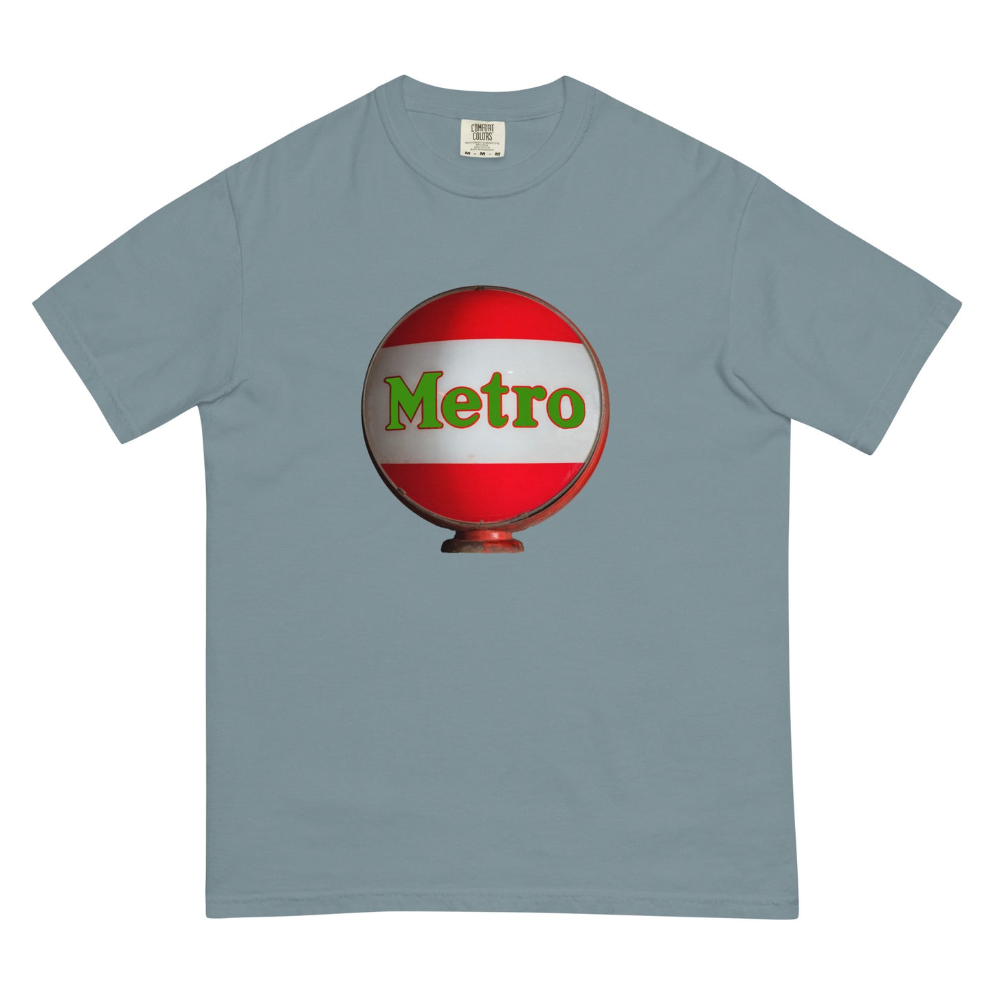 Retro Metro Globe Style Unisex garment-dyed heavyweight t-shirt