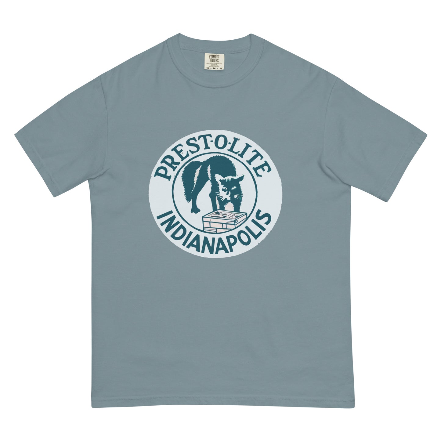 Vintage PrestoLite Battery Sign Unisex garment-dyed heavyweight t-shirt