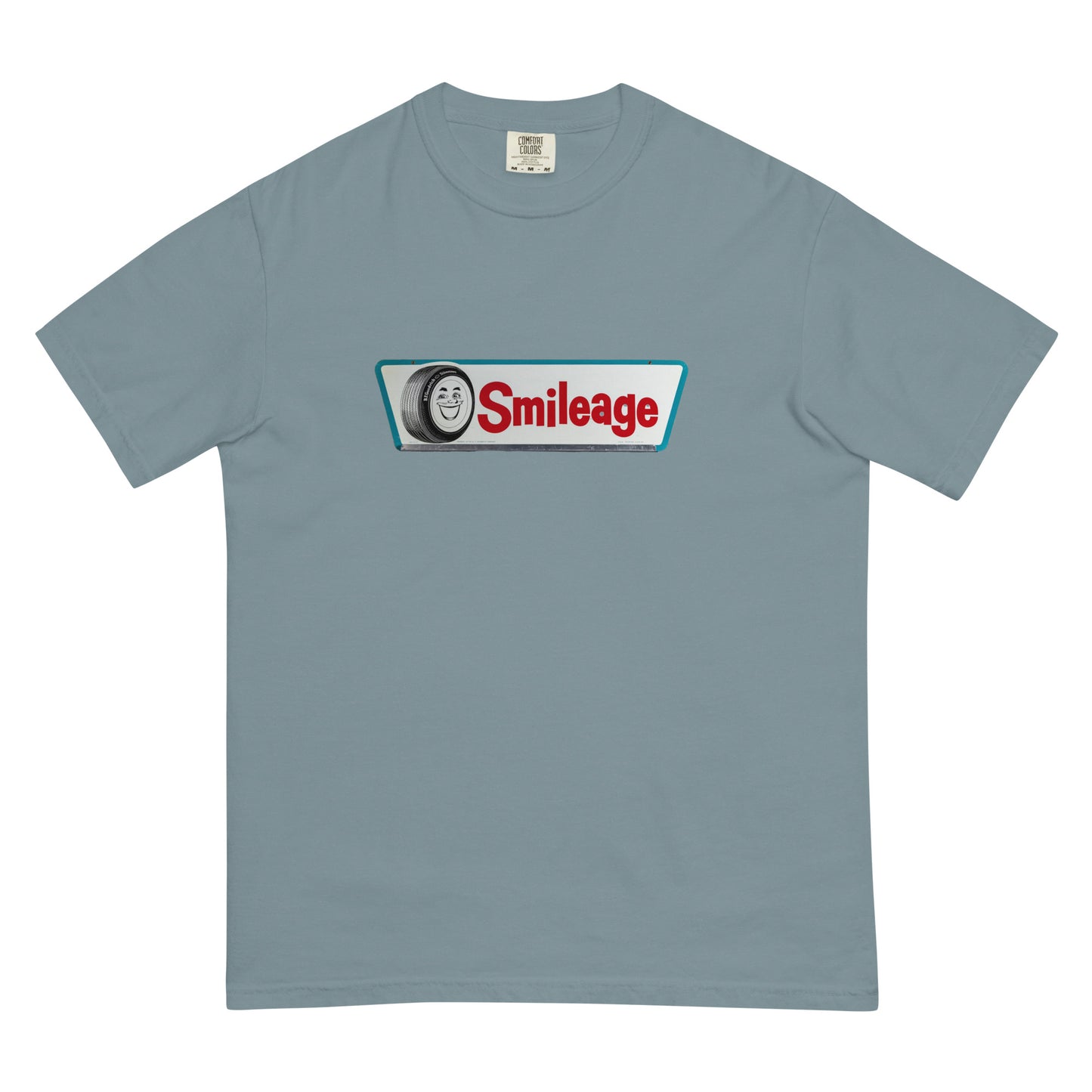 Retro Smileage Tire Sign Unisex garment-dyed heavyweight t-shirt