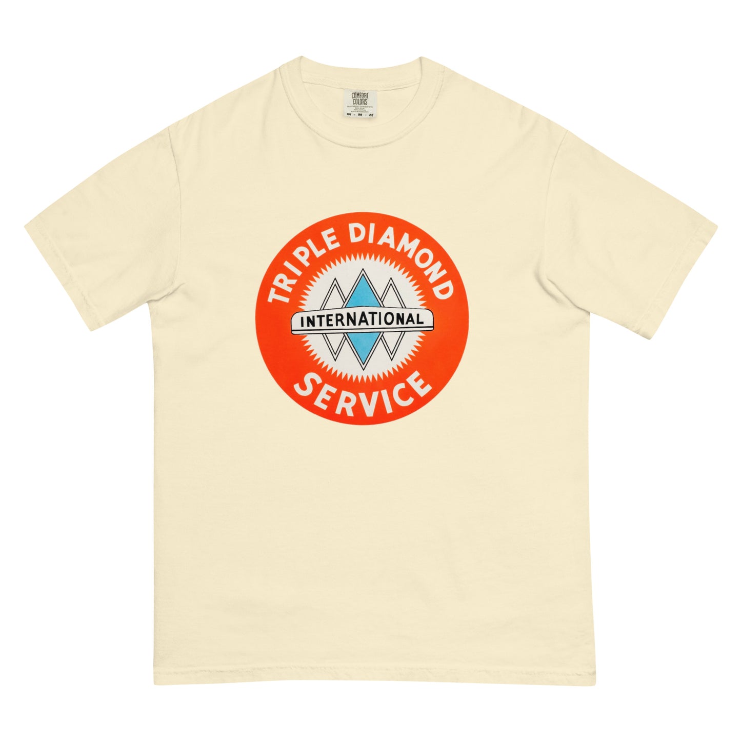 Triple Diamond Service Tin Style Unisex garment-dyed heavyweight t-shirt