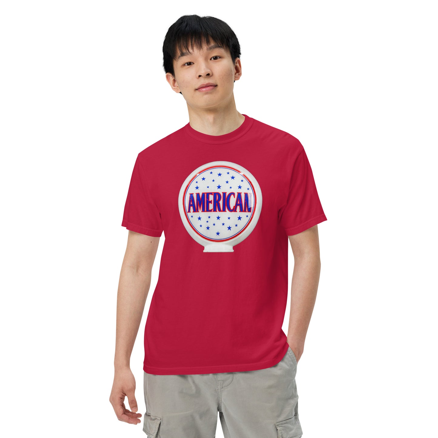 American Gas Globe Style Unisex Heavyweight T-Shirt