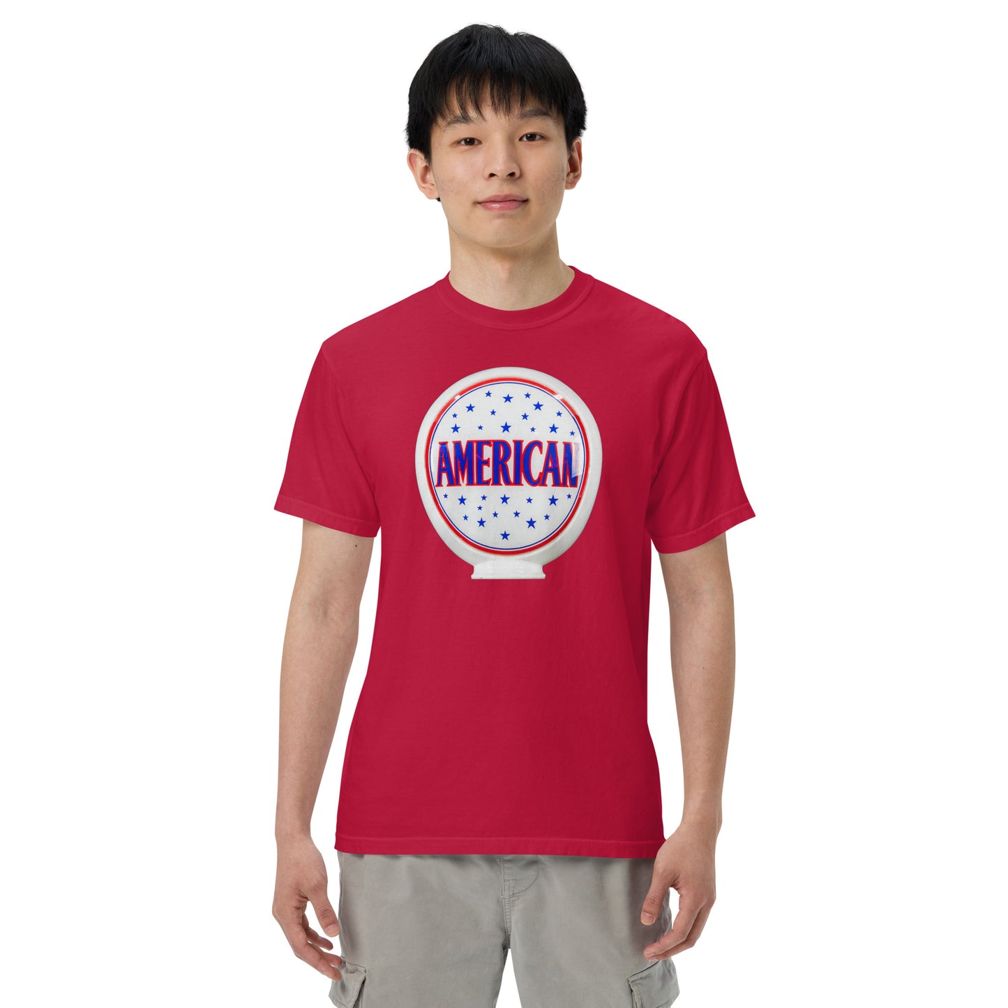 American Gas Globe Style Unisex Heavyweight T-Shirt