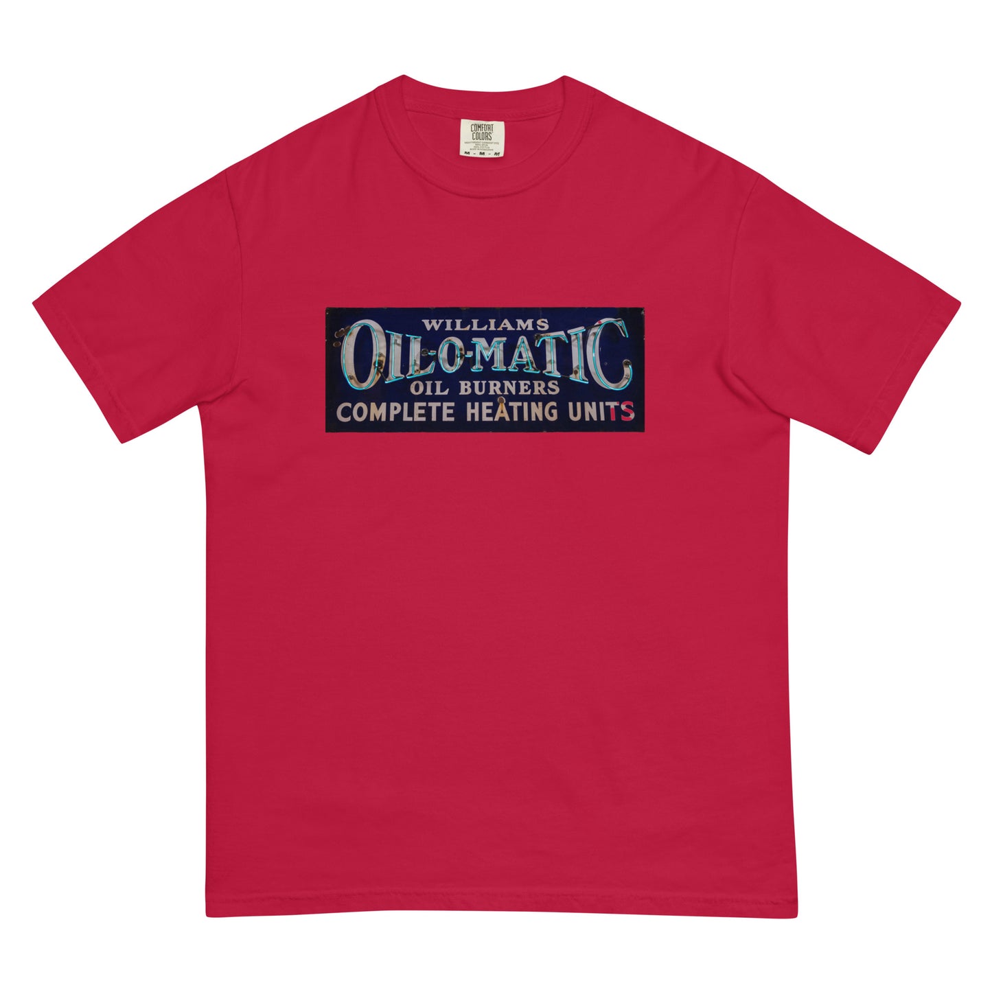 Vintage Oil O Matic Heating Neon Style Unisex garment-dyed heavyweight t-shirt