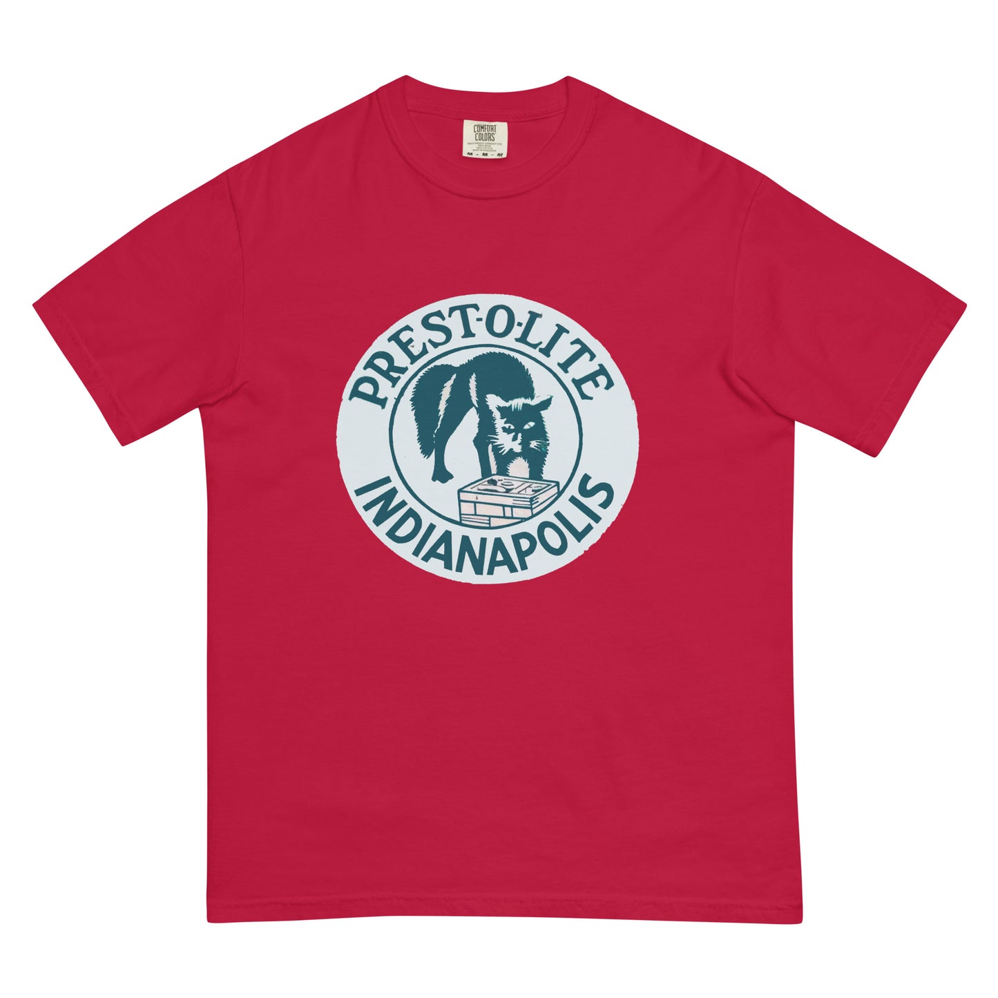 Vintage PrestoLite Battery Sign Unisex garment-dyed heavyweight t-shirt