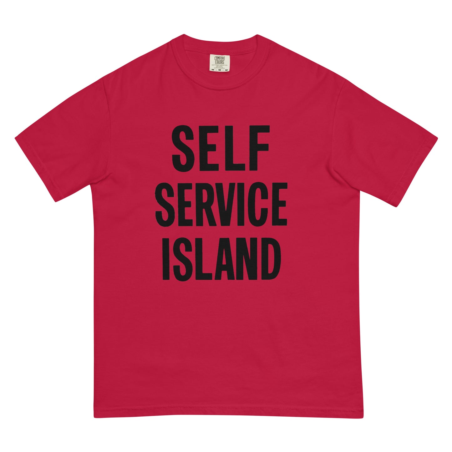 Self Service Island Design Unisex garment-dyed heavyweight t-shirt