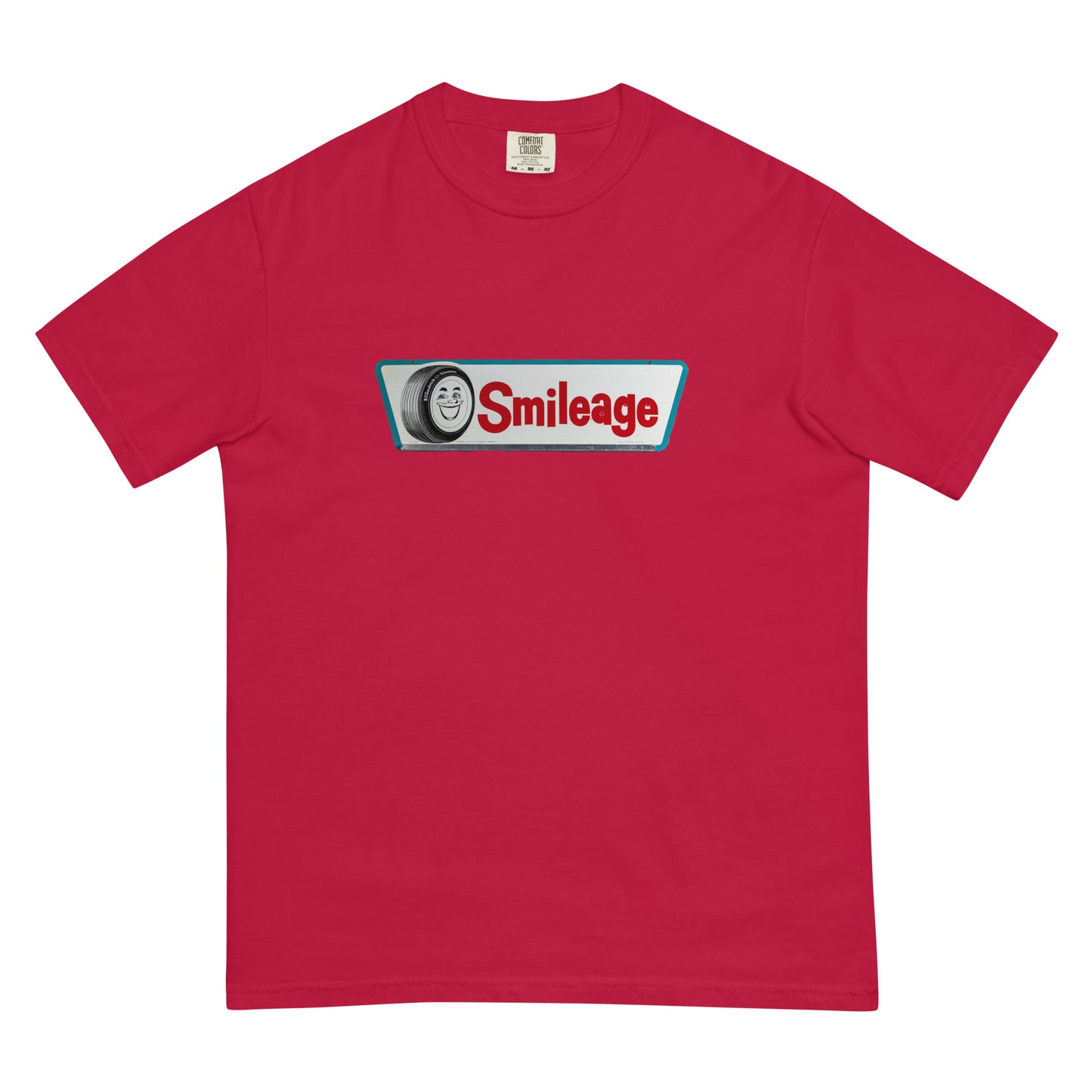 Retro Smileage Tire Sign Unisex garment-dyed heavyweight t-shirt