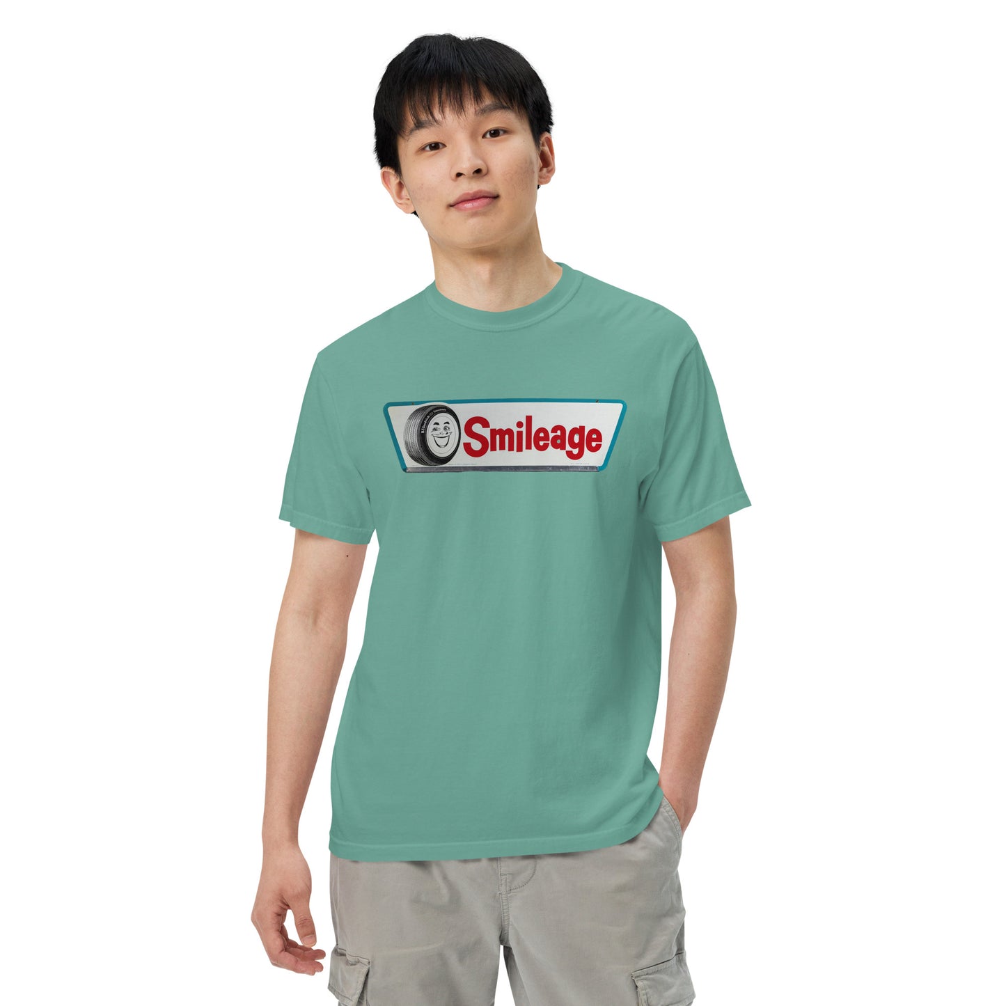 Smileage Tin Style Unisex Heavyweight T-Shirt