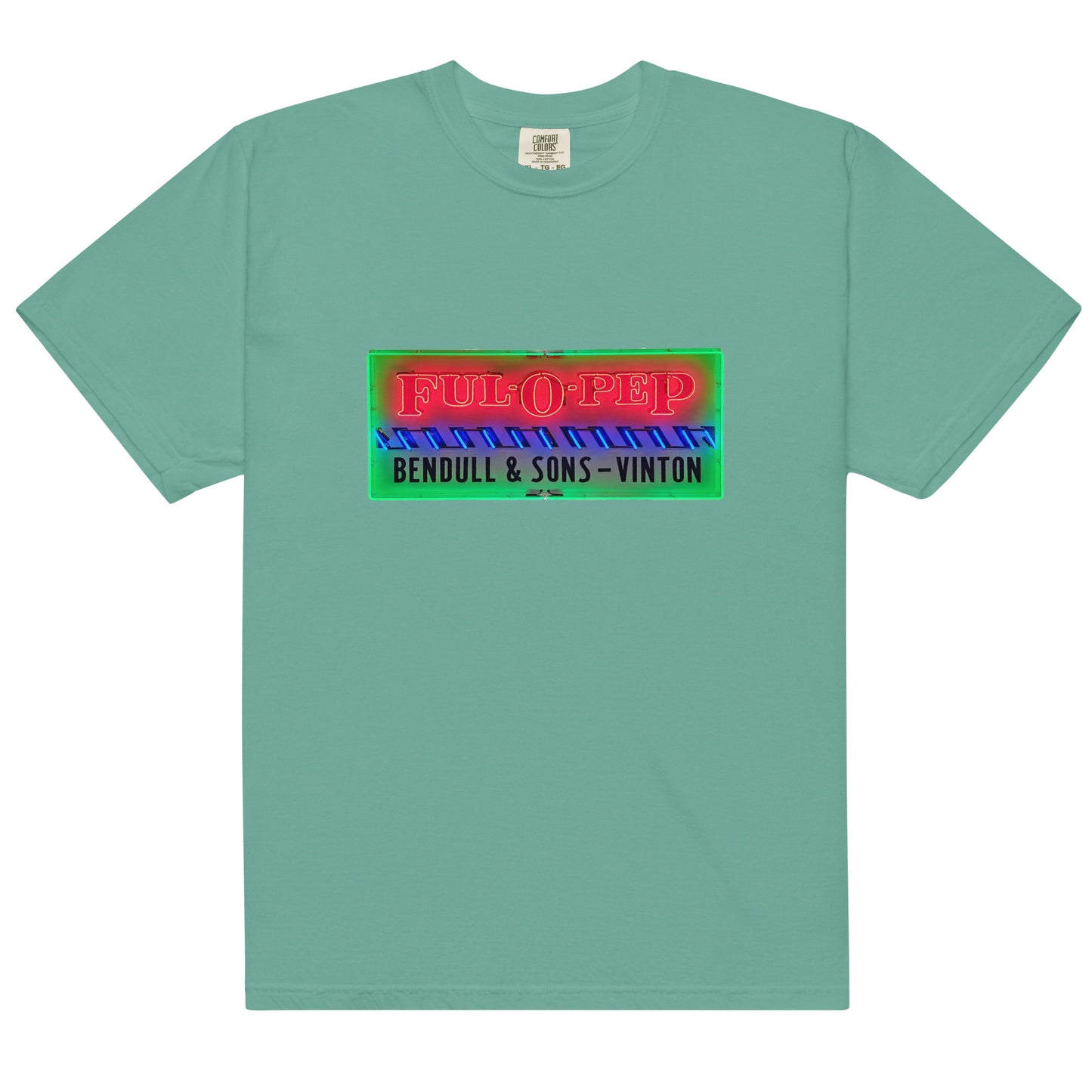 Vintage Racing Sign Neon Style Unisex garment-dyed heavyweight t-shirt