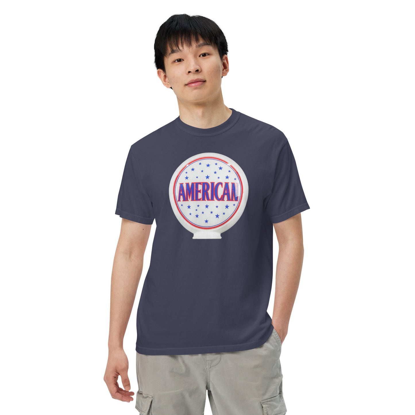 American Gas Globe Style Unisex Heavyweight T-Shirt