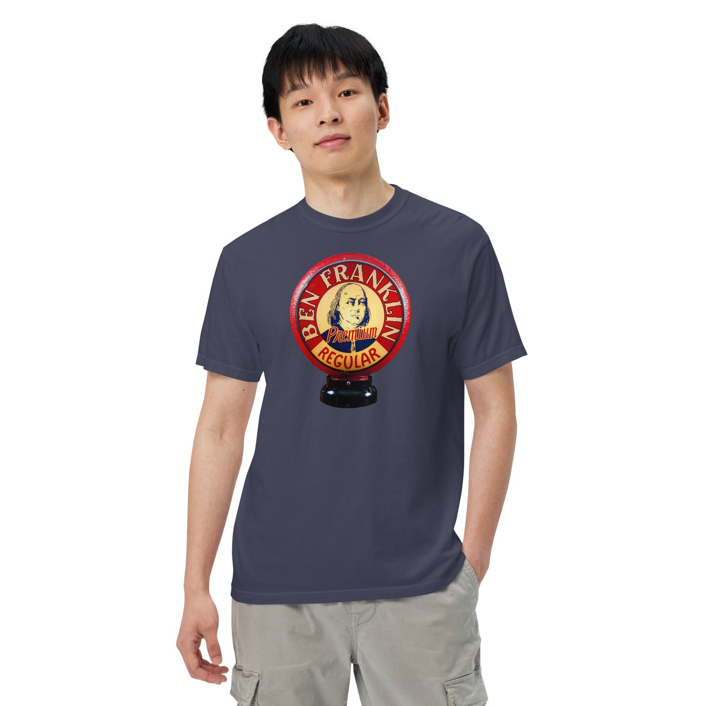 Ben Franklin Globe Style Unisex garment-dyed heavyweight t-shirt